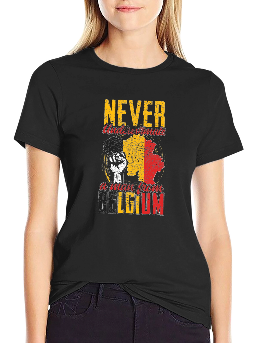 Never Underestimate A Man From Belgium T-Shirt