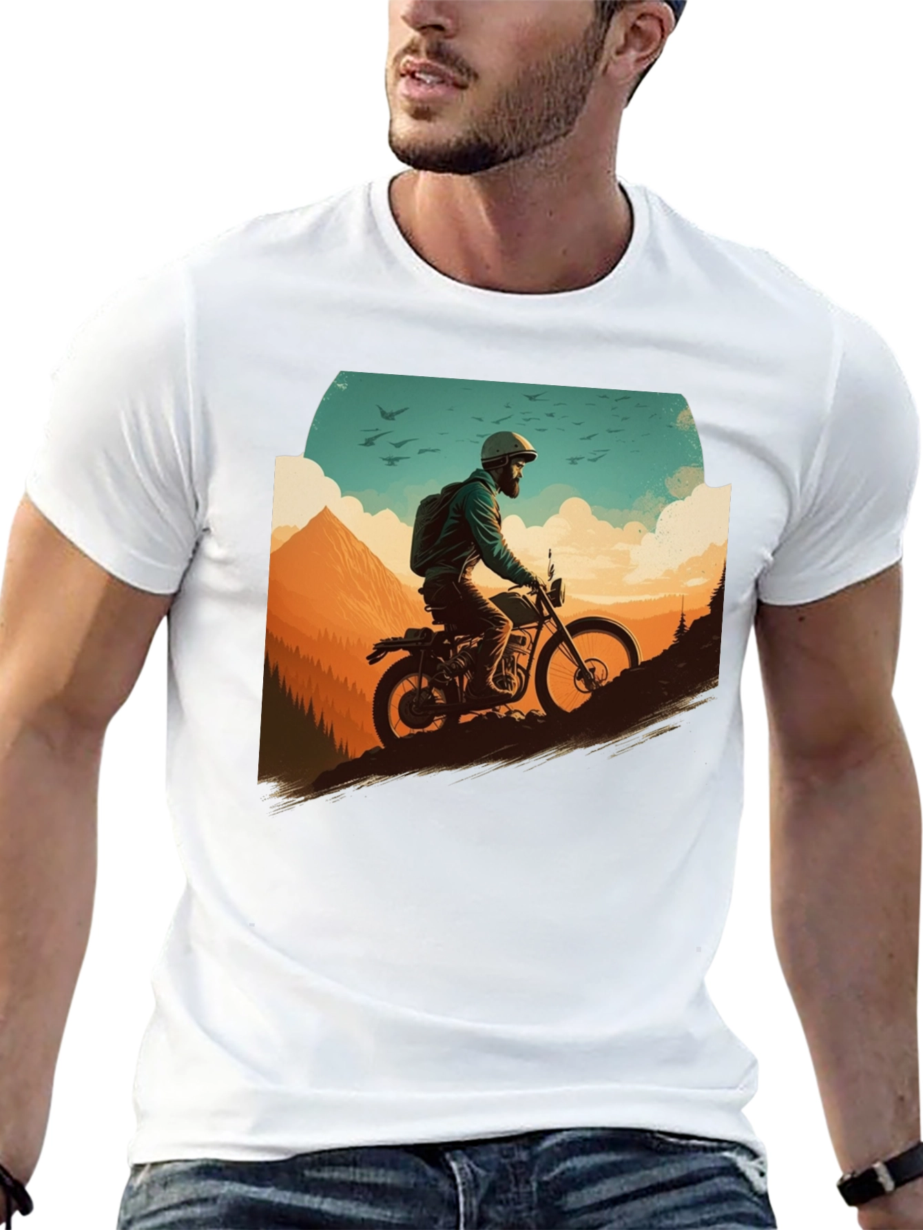 Adventure Rider Graphic Tee - Black