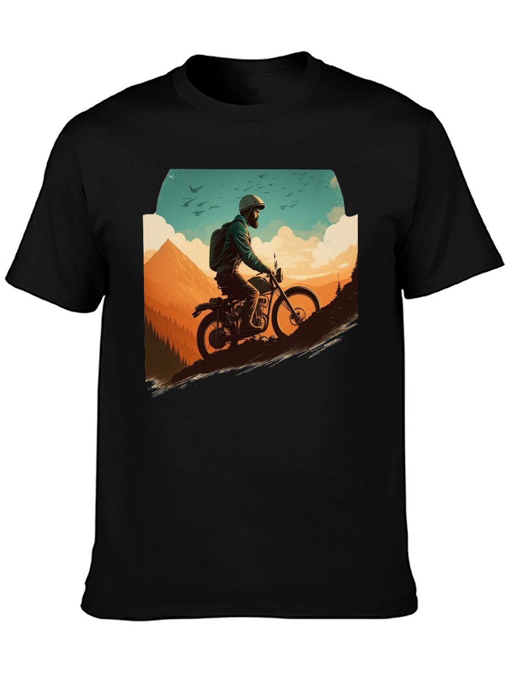 Adventure Rider Graphic Tee - Black