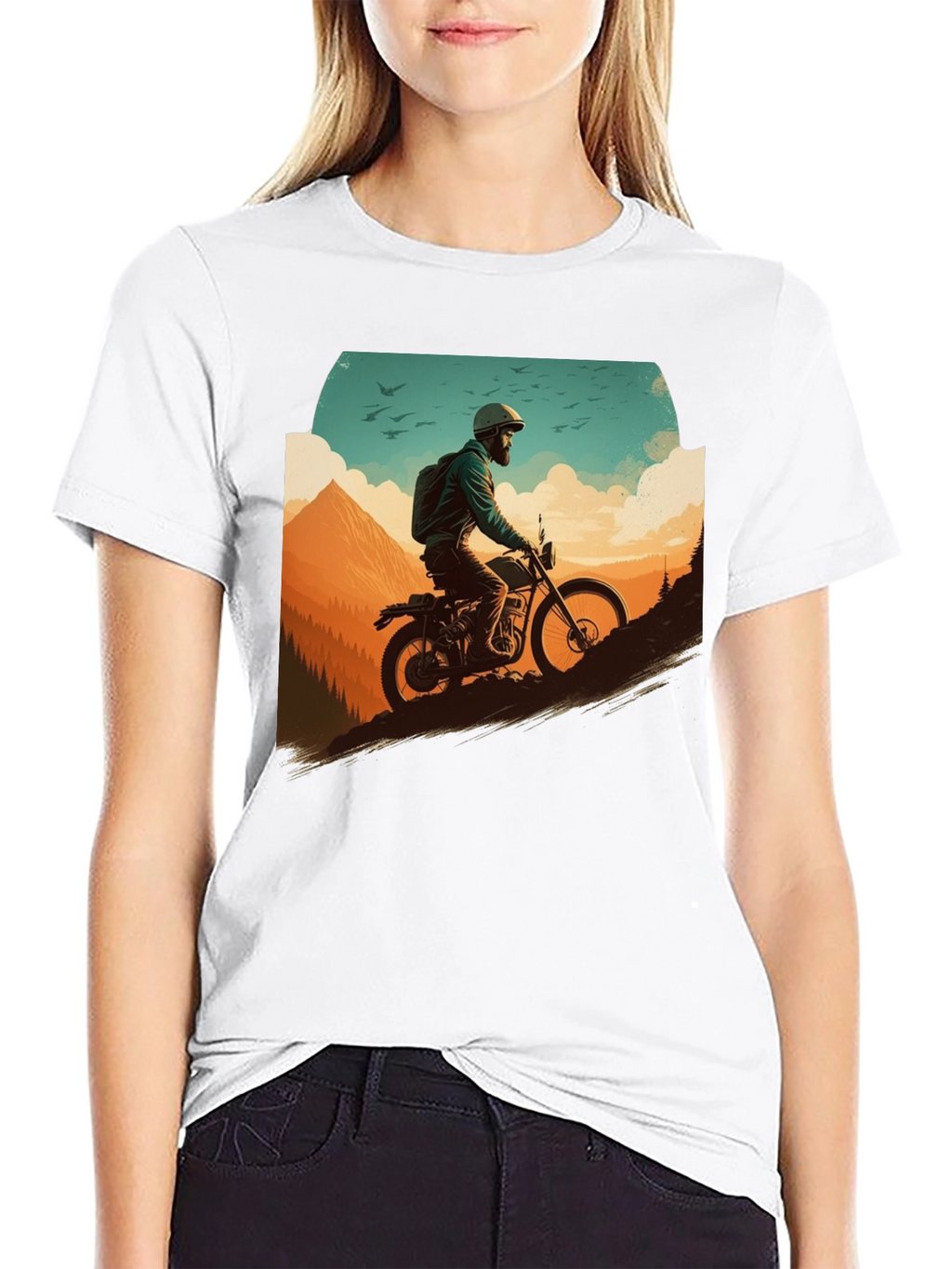 Adventure Rider Graphic Tee - Black