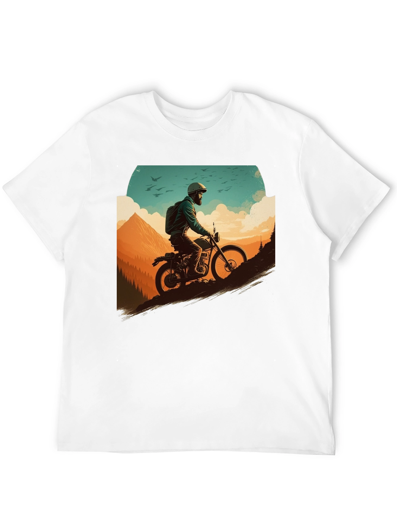 Adventure Rider Graphic Tee - Black