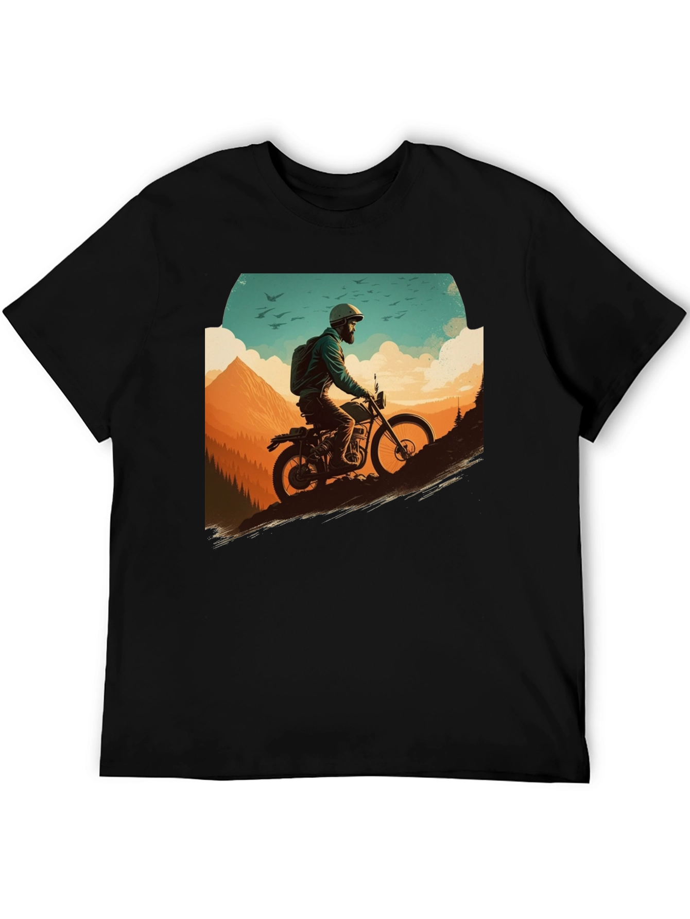 Adventure Rider Graphic Tee - Black