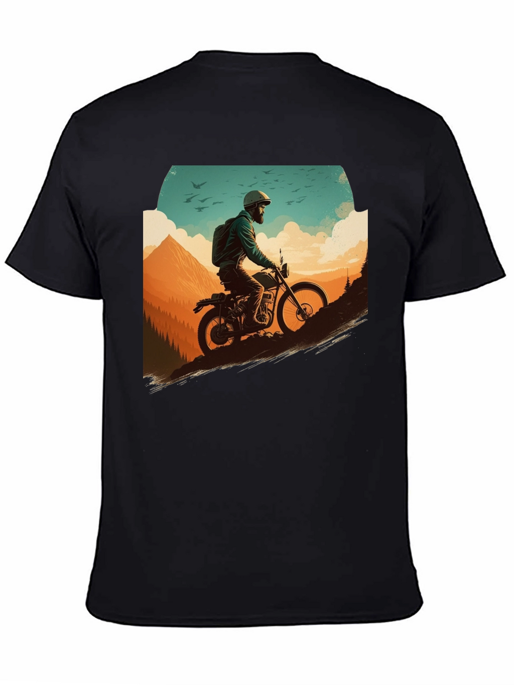 Adventure Rider Graphic Tee - Black