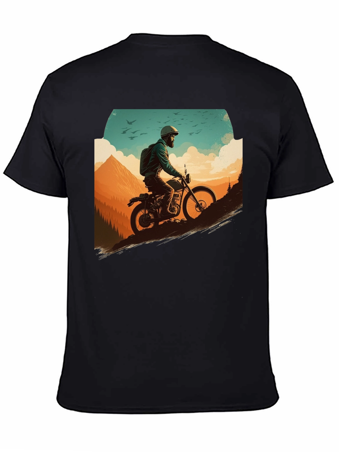 Adventure Rider Graphic Tee - Black