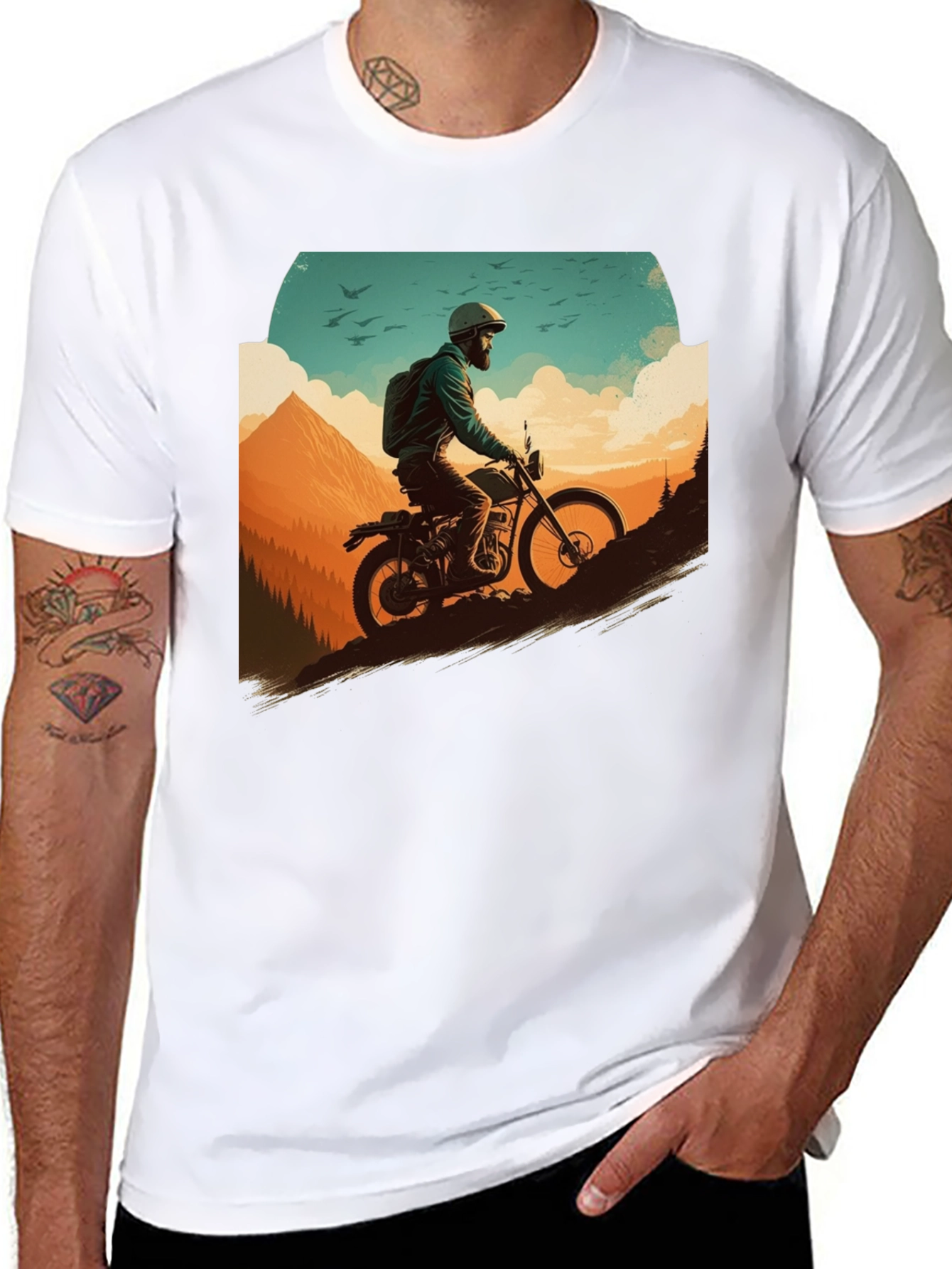 Adventure Rider Graphic Tee - Black