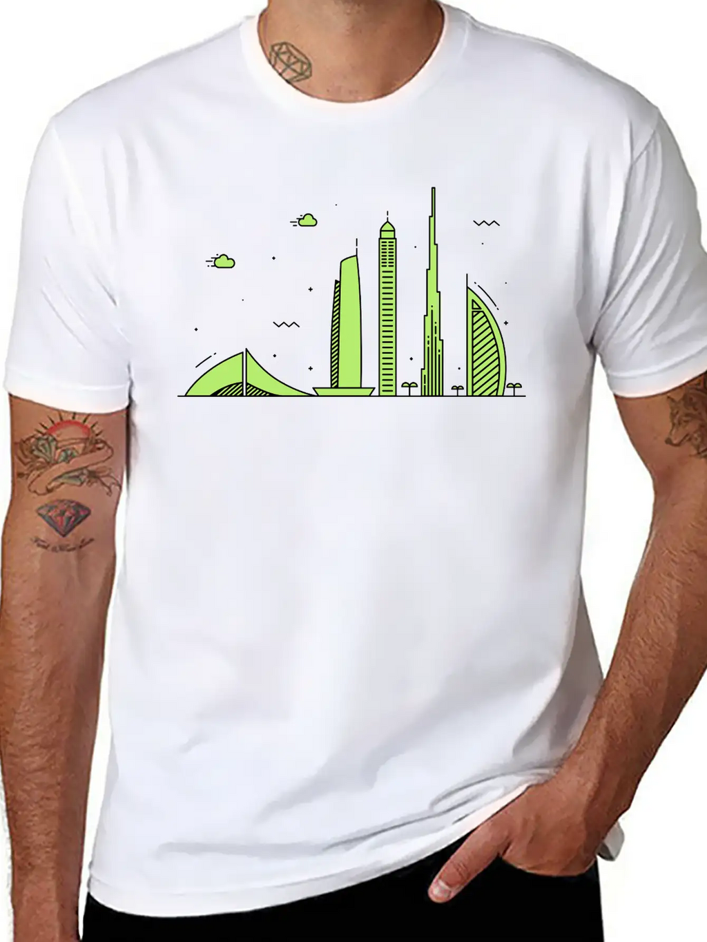 Dubai, United Arab Emirates Breathable Soft Cotton T-Shirt – Timeless Casual Look