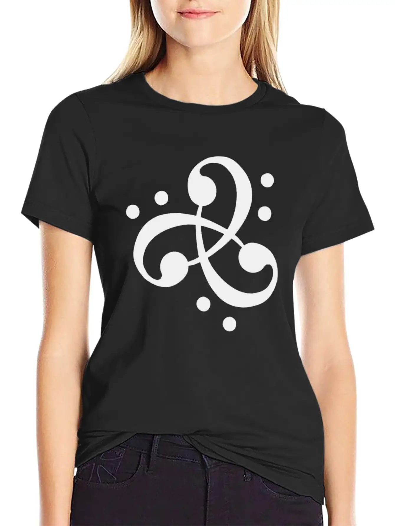Duchess Of Funk Alana Orr Orchid Bass Clef Logo Unisex Short Sleeve Soft Cotton T-Shirt – Casual Everyday Wear