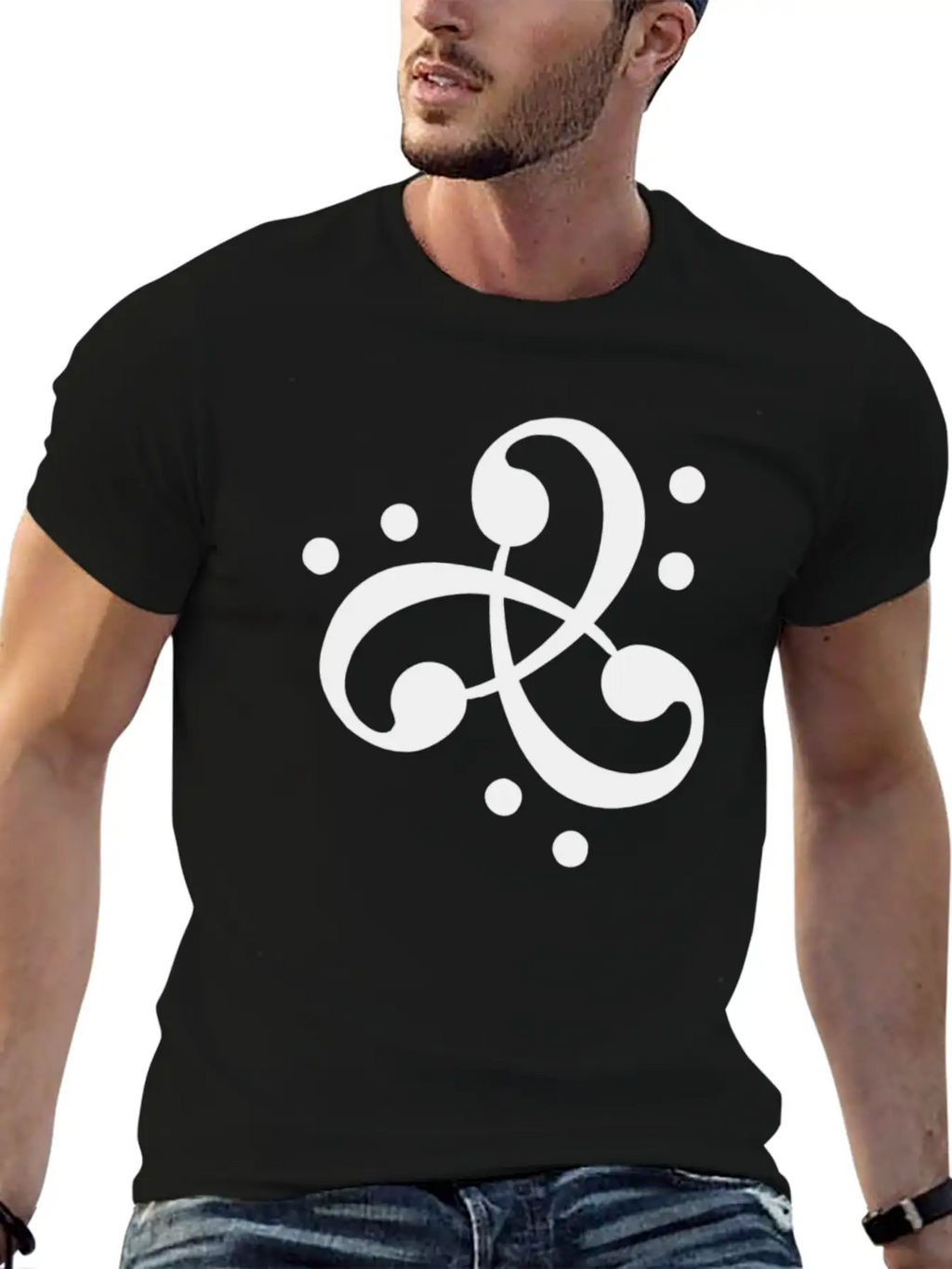 Duchess Of Funk Alana Orr Orchid Bass Clef Logo Unisex Short Sleeve Soft Cotton T-Shirt – Casual Everyday Wear