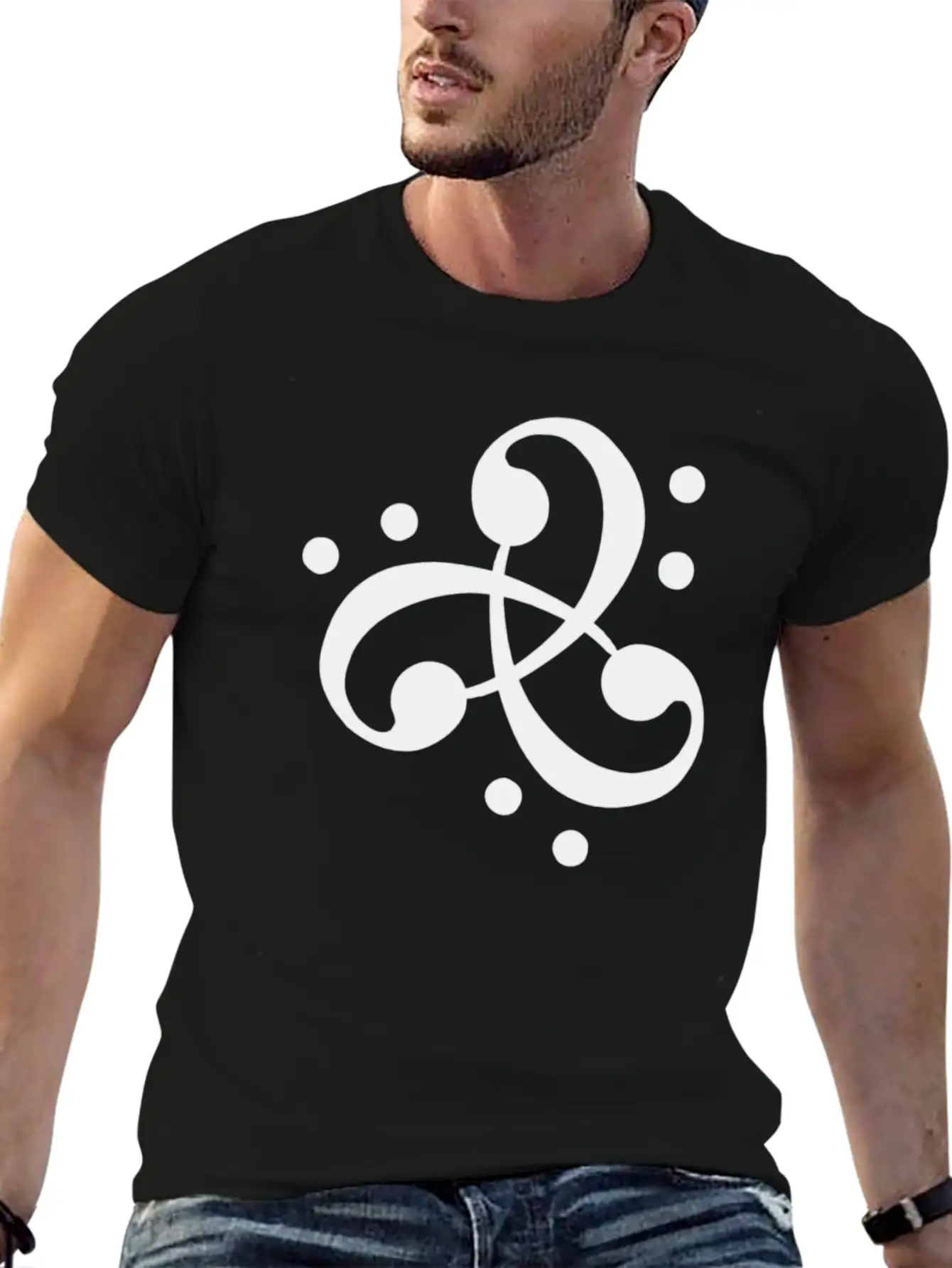Duchess Of Funk Alana Orr Orchid Bass Clef Logo Unisex Short Sleeve Soft Cotton T-Shirt – Casual Everyday Wear