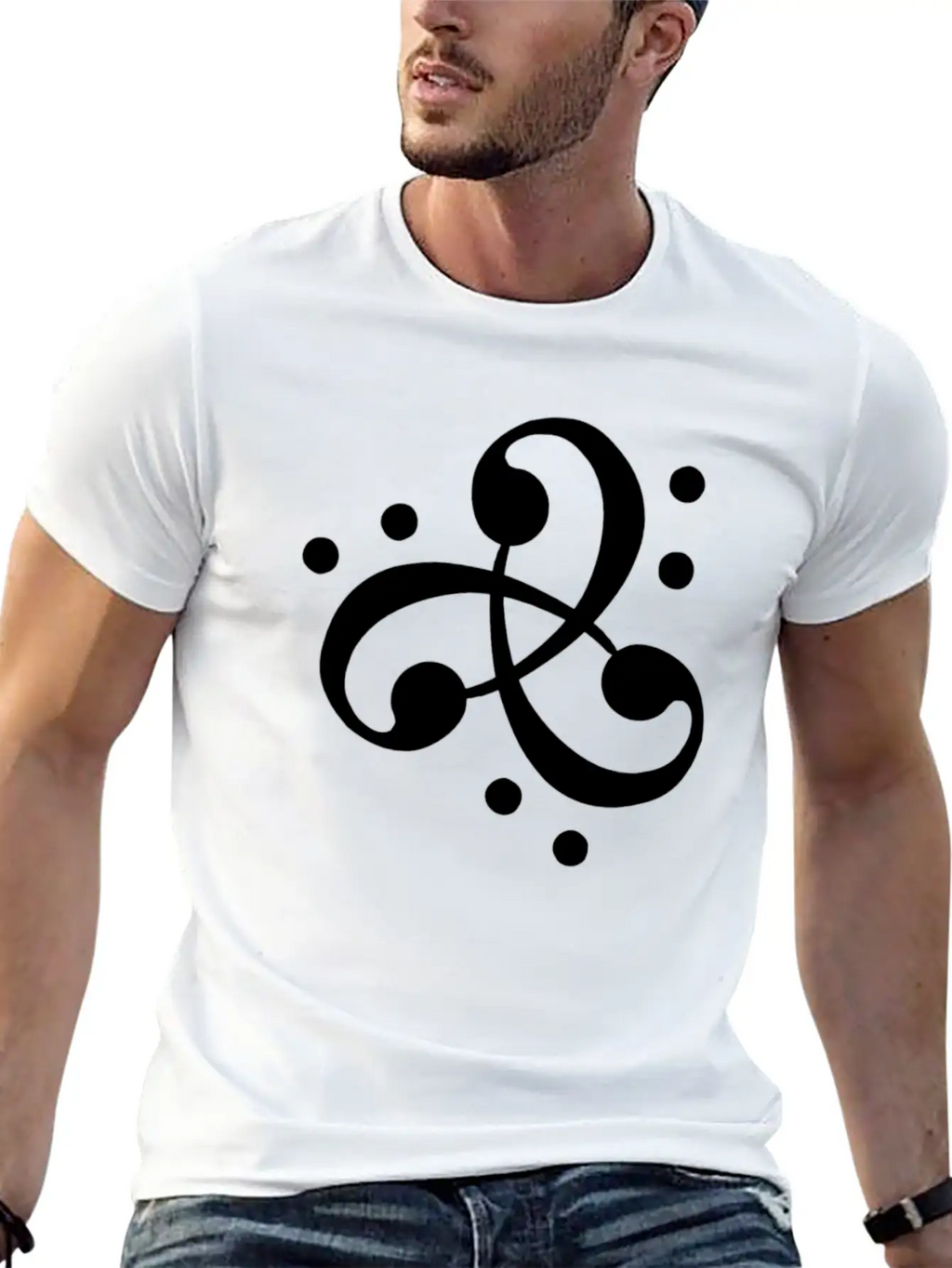 Duchess Of Funk Alana Orr Orchid Bass Clef Logo Unisex Short Sleeve Soft Cotton T-Shirt – Casual Everyday Wear