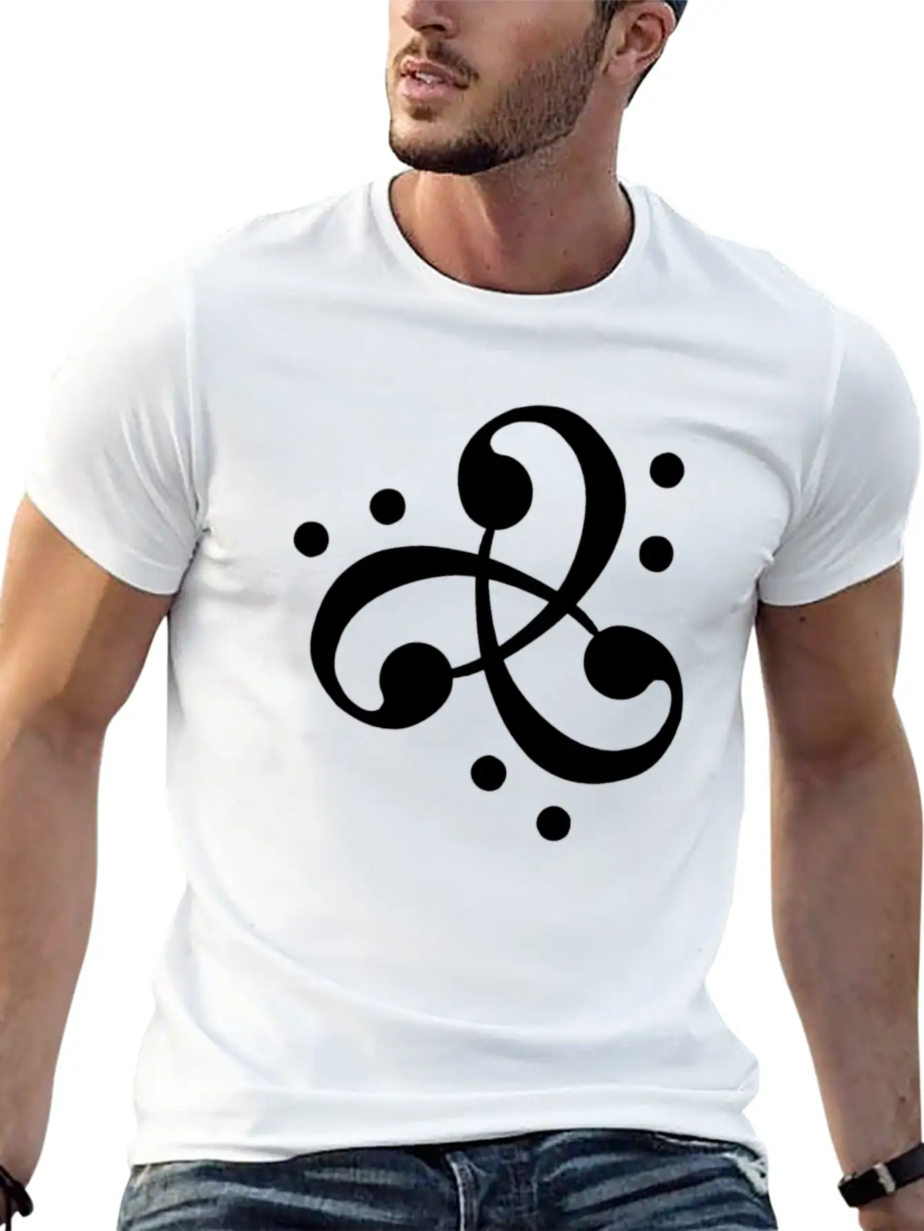 Duchess Of Funk Alana Orr Orchid Bass Clef Logo Unisex Short Sleeve Soft Cotton T-Shirt – Casual Everyday Wear