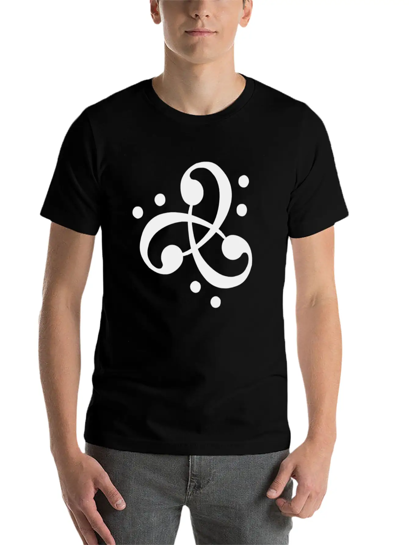 Duchess Of Funk Alana Orr Orchid Bass Clef Logo Unisex Short Sleeve Soft Cotton T-Shirt – Casual Everyday Wear