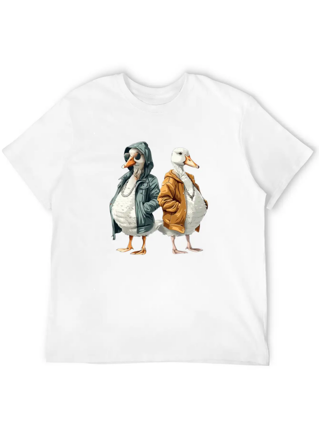 Ducks In Modern Streetwear Styles Breathable Soft Cotton T-Shirt – Timeless Casual Look