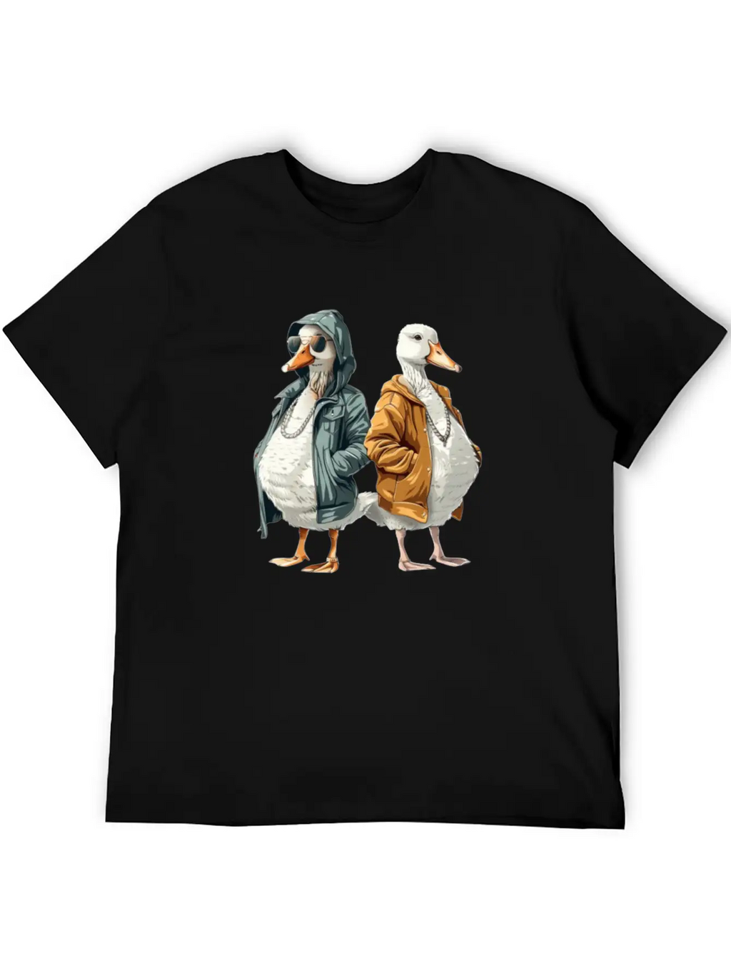 Ducks In Modern Streetwear Styles Breathable Soft Cotton T-Shirt – Timeless Casual Look