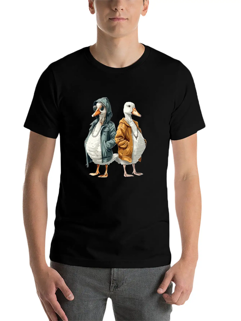 Ducks In Modern Streetwear Styles Breathable Soft Cotton T-Shirt – Timeless Casual Look