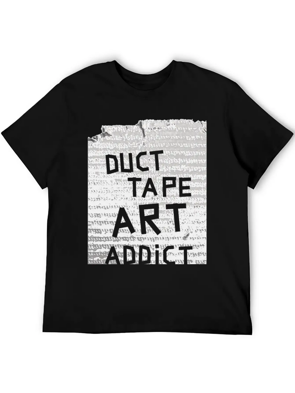 Duct Tape Art Addict. Breathable Soft Cotton T-Shirt – Timeless Casual Look