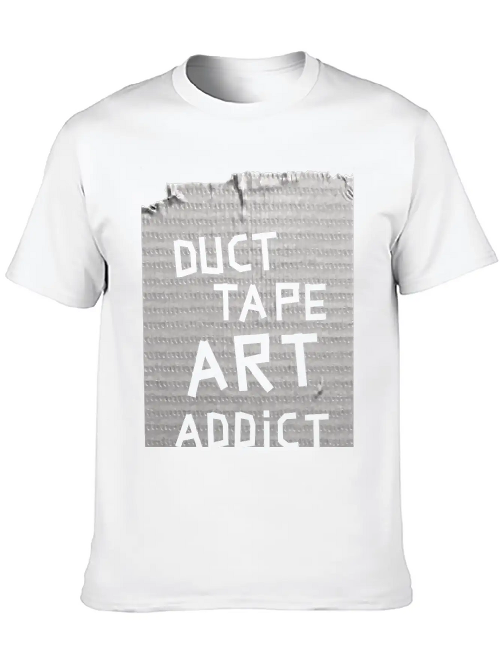 Duct Tape Art Addict. Breathable Soft Cotton T-Shirt – Timeless Casual Look