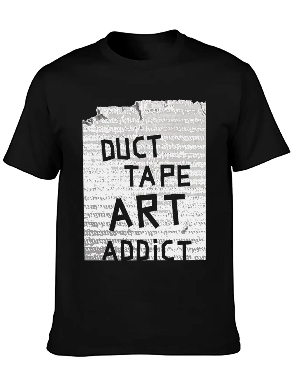 Duct Tape Art Addict. Breathable Soft Cotton T-Shirt – Timeless Casual Look