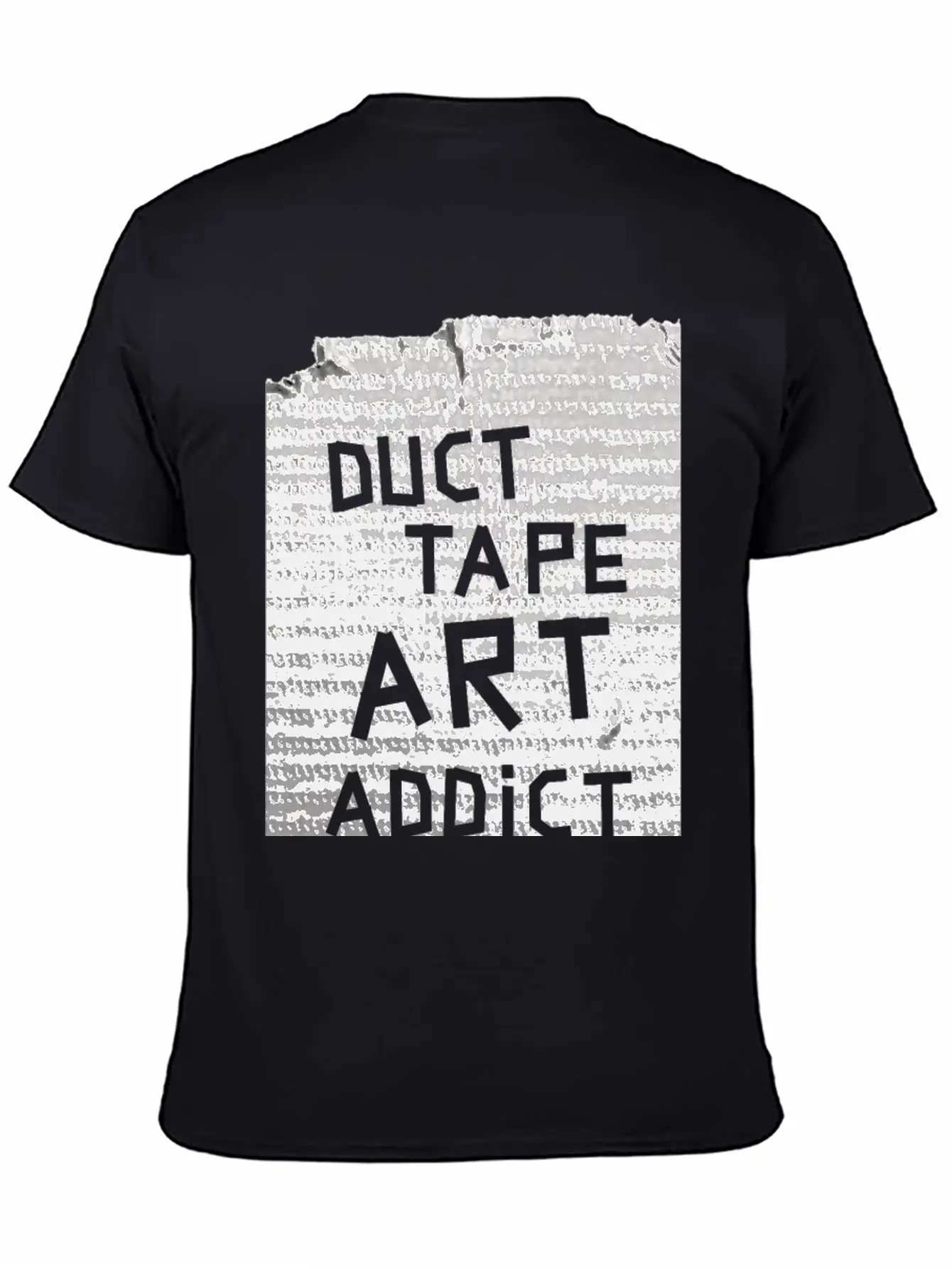 Duct Tape Art Addict. Breathable Soft Cotton T-Shirt – Timeless Casual Look