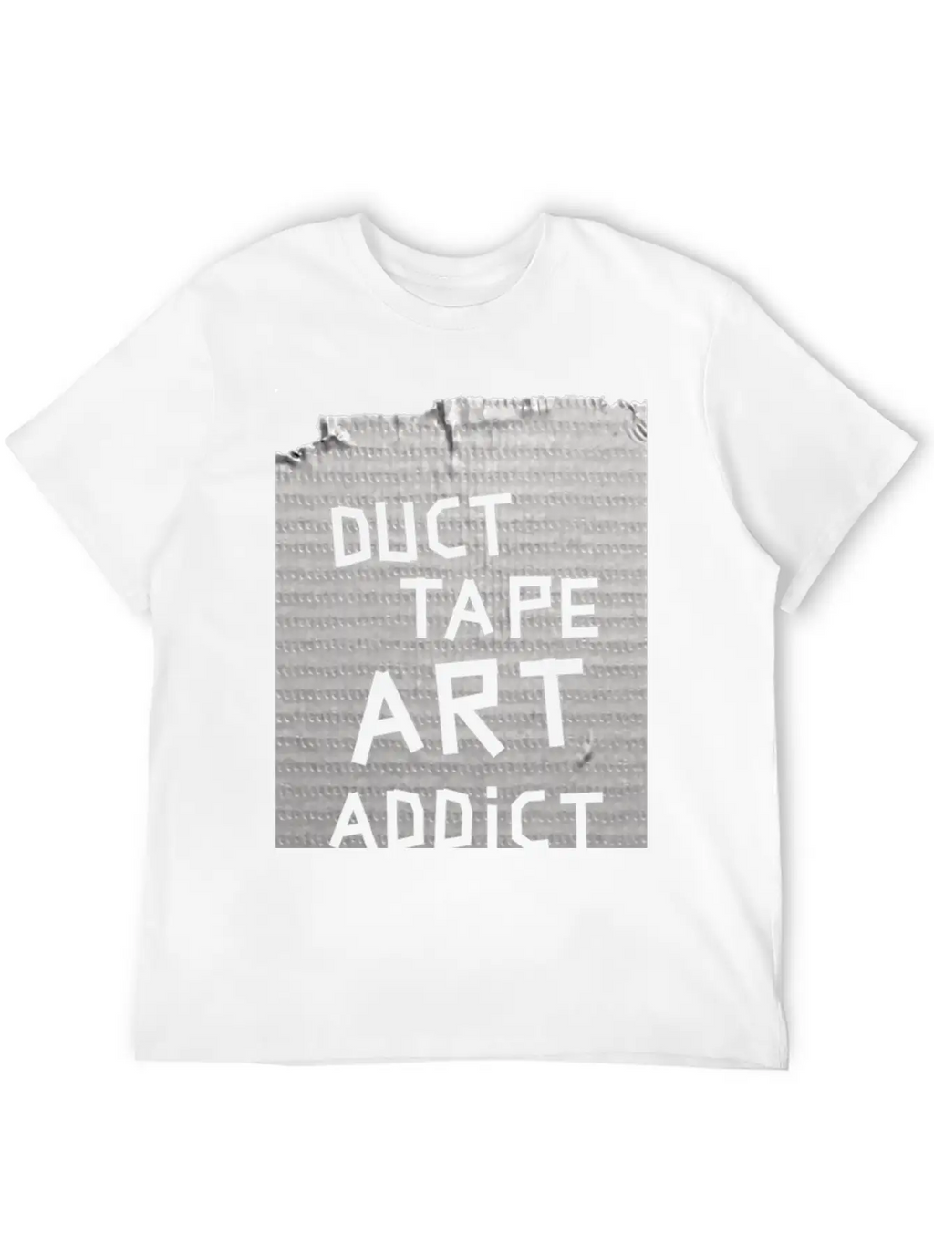 Duct Tape Art Addict. Breathable Soft Cotton T-Shirt – Timeless Casual Look