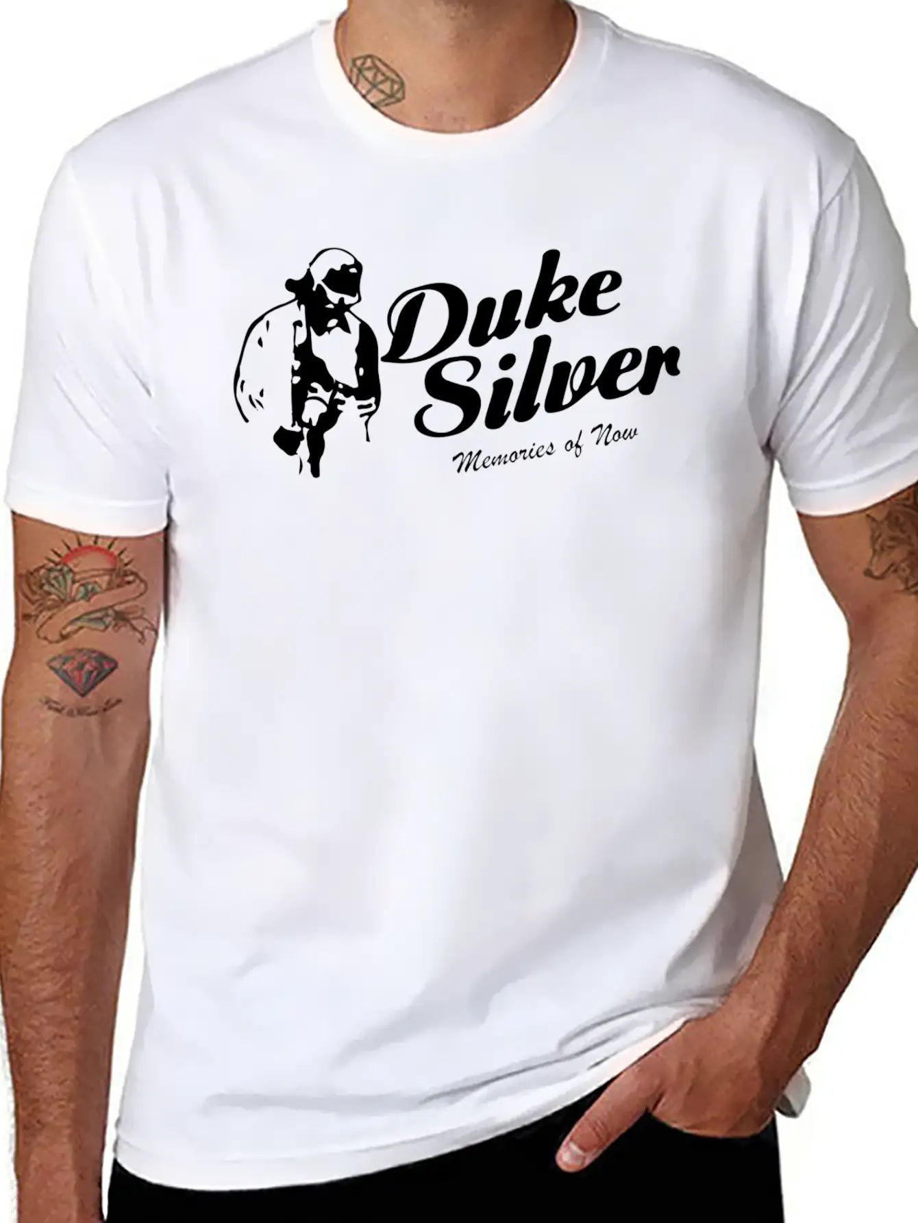 Duke Silver Unisex Casual T-Shirt – Clean Design For Daily Comfort