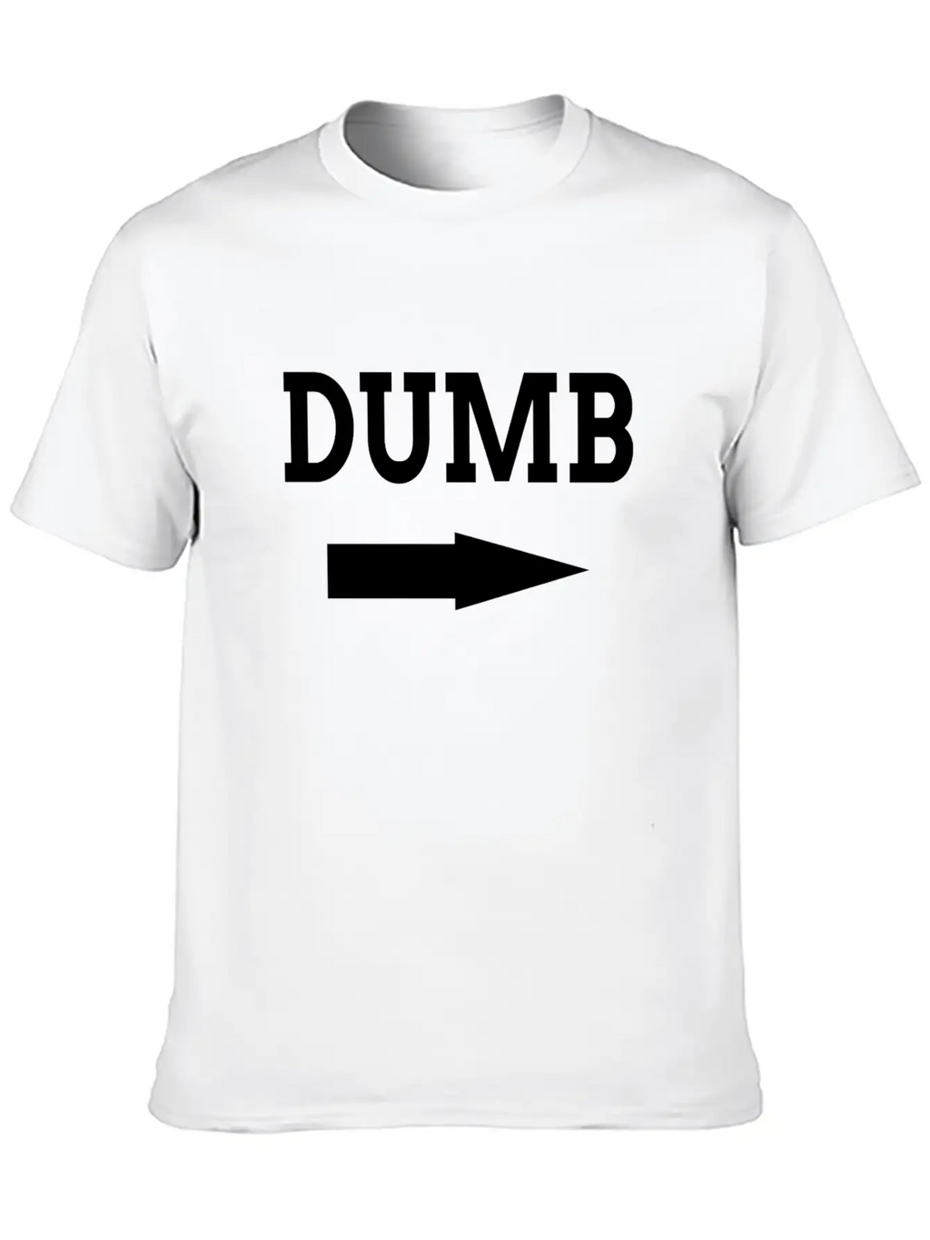 Dumb Friendship Couple FUNNY Unisex Casual T-Shirt – Clean Design For Daily Comfort