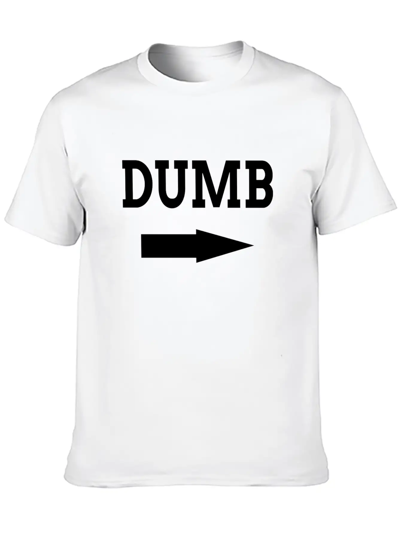 Dumb Friendship Couple FUNNY Unisex Casual T-Shirt – Clean Design For Daily Comfort