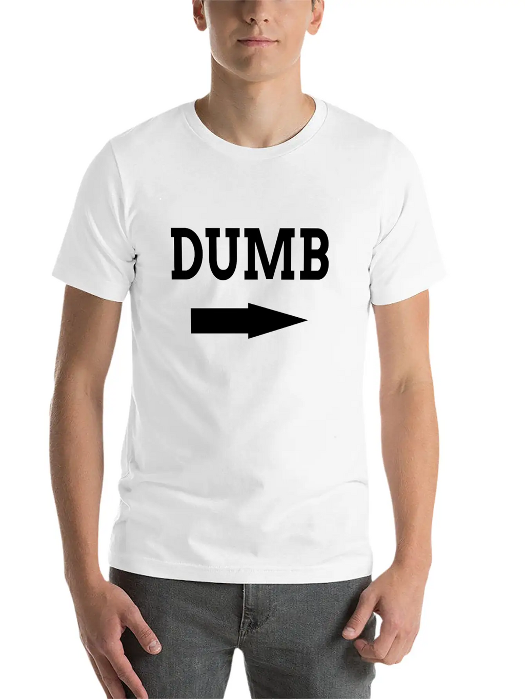 Dumb Friendship Couple FUNNY Unisex Casual T-Shirt – Clean Design For Daily Comfort