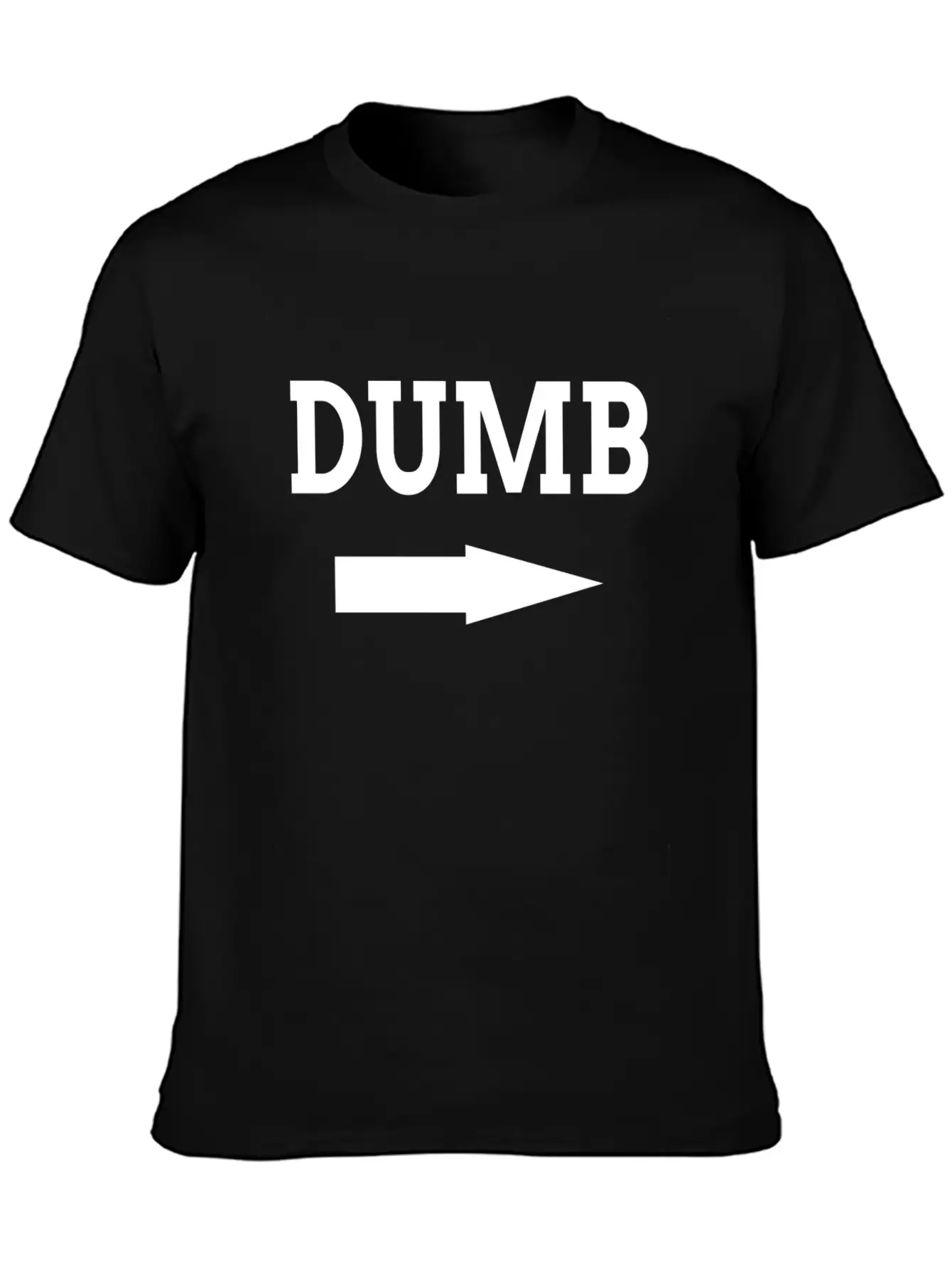 Dumb Friendship Couple FUNNY Unisex Casual T-Shirt – Clean Design For Daily Comfort