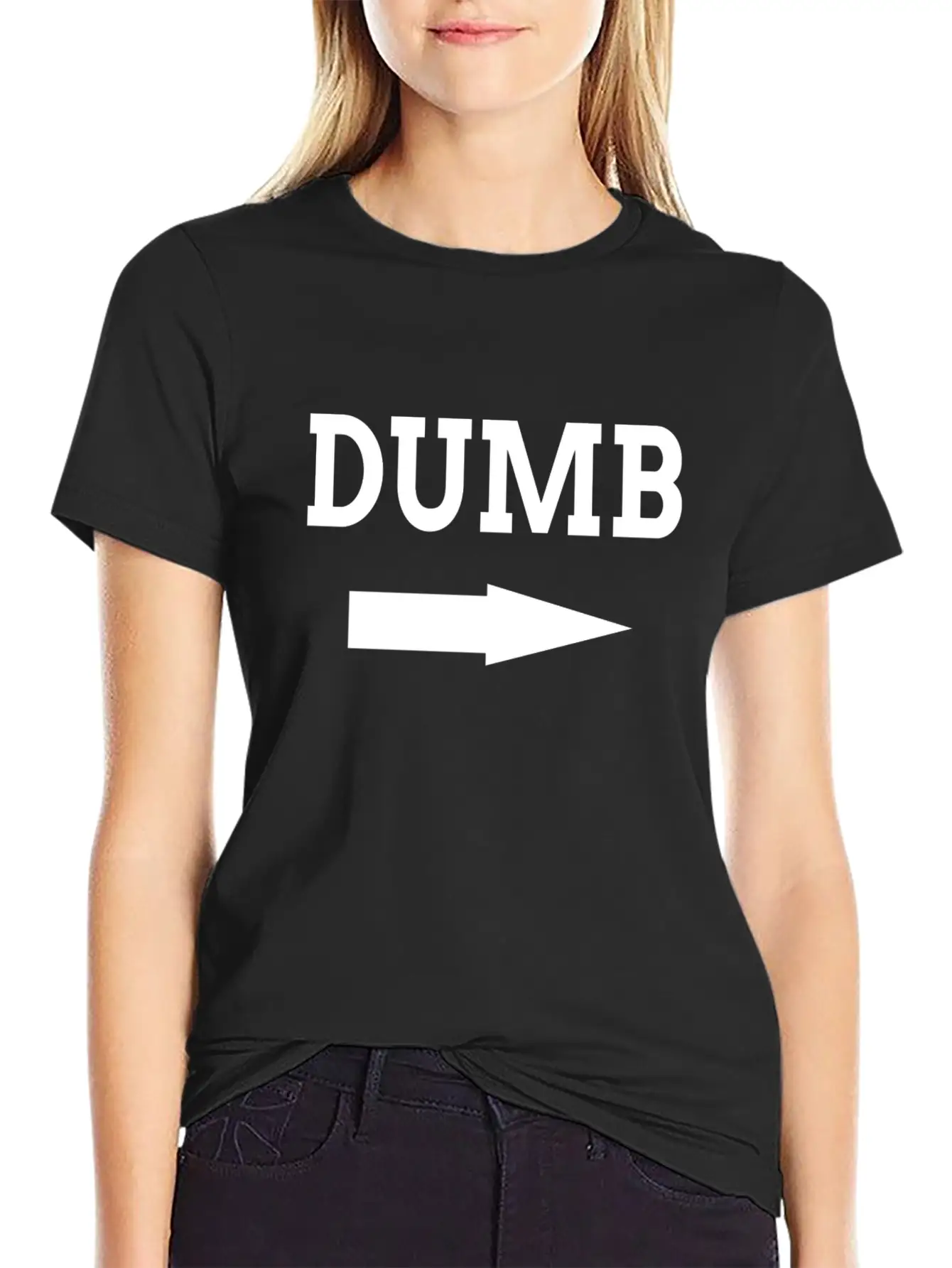 Dumb Friendship Couple FUNNY Unisex Casual T-Shirt – Clean Design For Daily Comfort