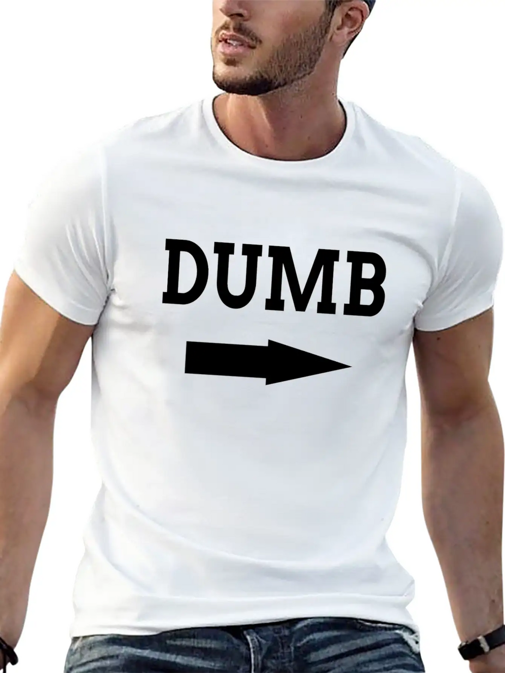 Dumb Friendship Couple FUNNY Unisex Casual T-Shirt – Clean Design For Daily Comfort