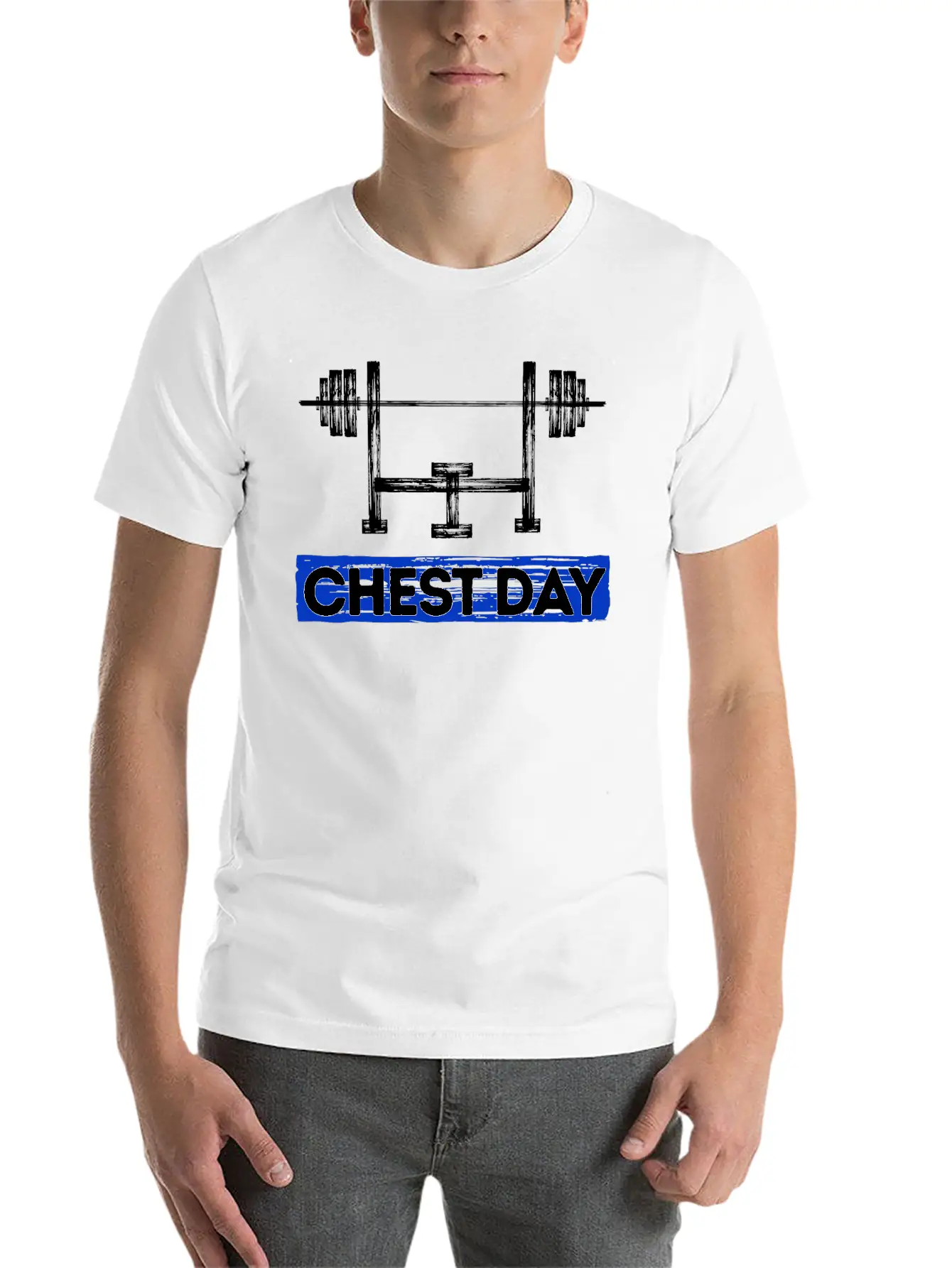 Dumbbell Fitness Weight Lifting Exercise Breathable Soft Cotton T-Shirt – Timeless Casual Look