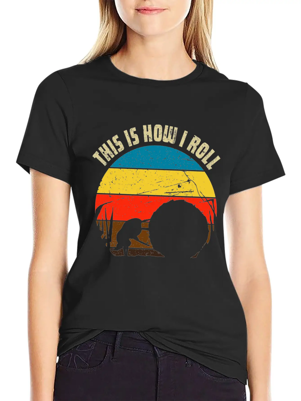 Dung Beetle Rolling Dung Ball For Beetle & Insect Unisex Short Sleeve Soft Cotton T-Shirt – Casual Everyday Wear