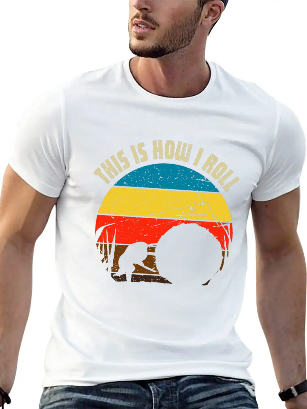 Dung Beetle Rolling Dung Ball For Beetle & Insect Unisex Short Sleeve Soft Cotton T-Shirt – Casual Everyday Wear