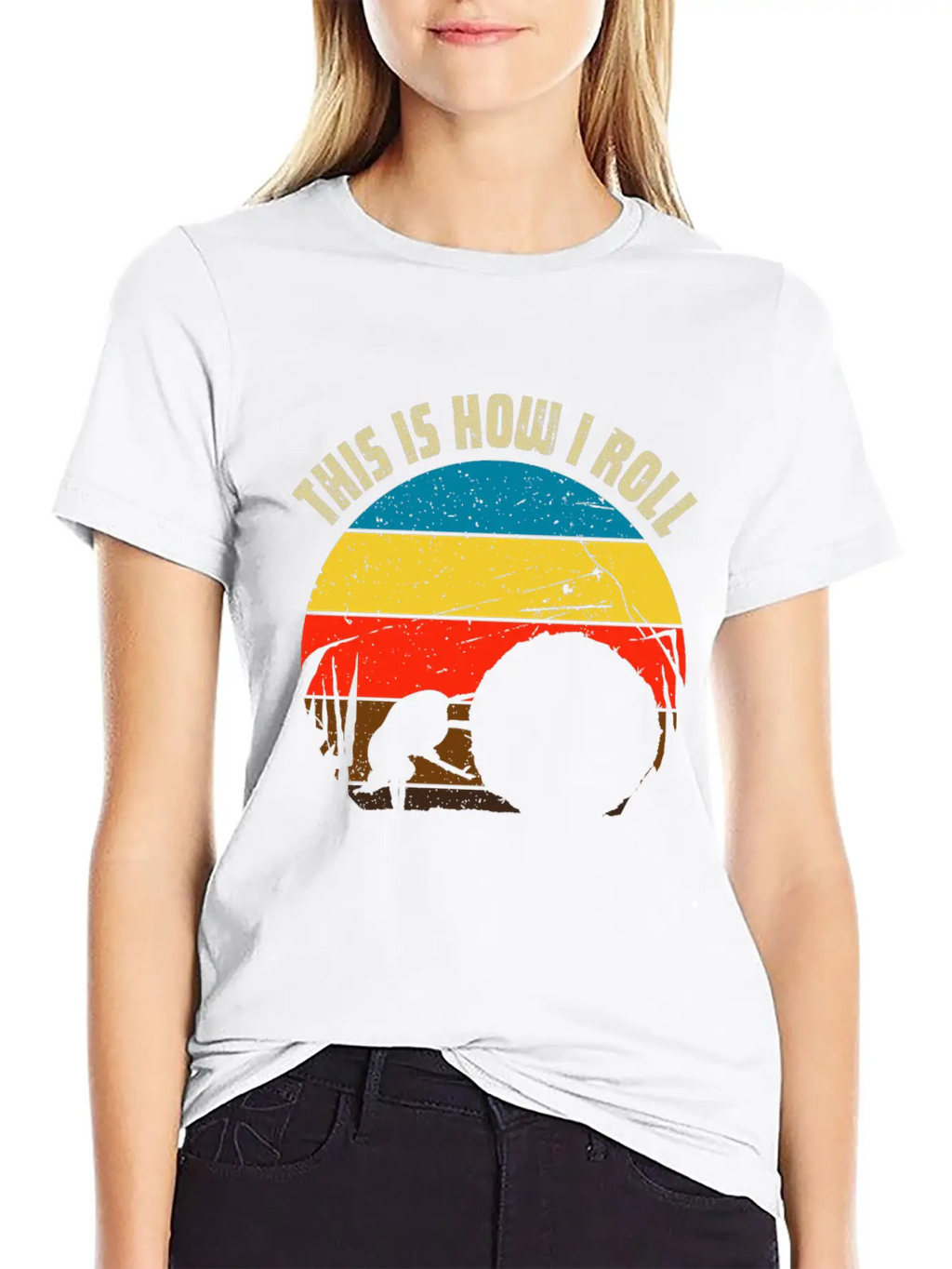 Dung Beetle Rolling Dung Ball For Beetle & Insect Unisex Short Sleeve Soft Cotton T-Shirt – Casual Everyday Wear
