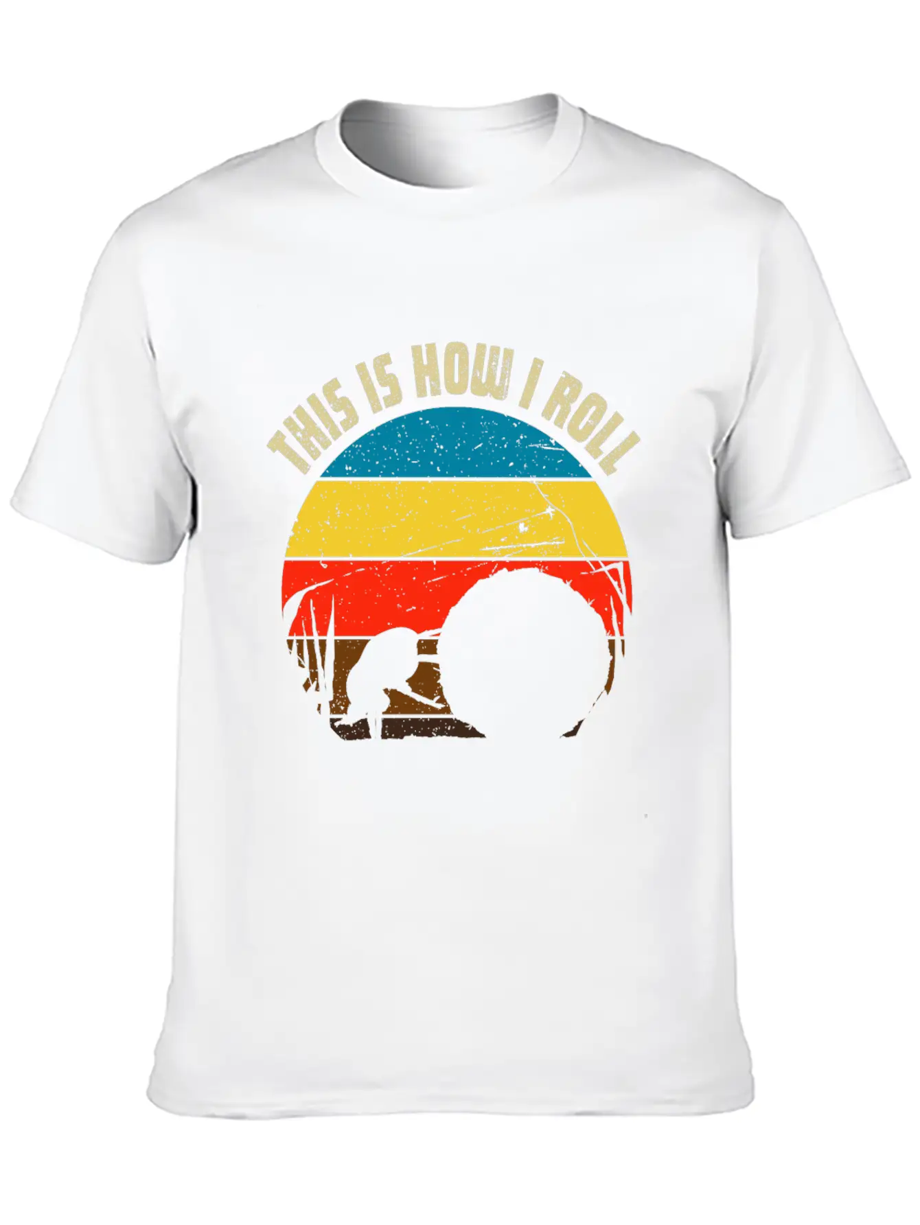 Dung Beetle Rolling Dung Ball For Beetle & Insect Unisex Short Sleeve Soft Cotton T-Shirt – Casual Everyday Wear