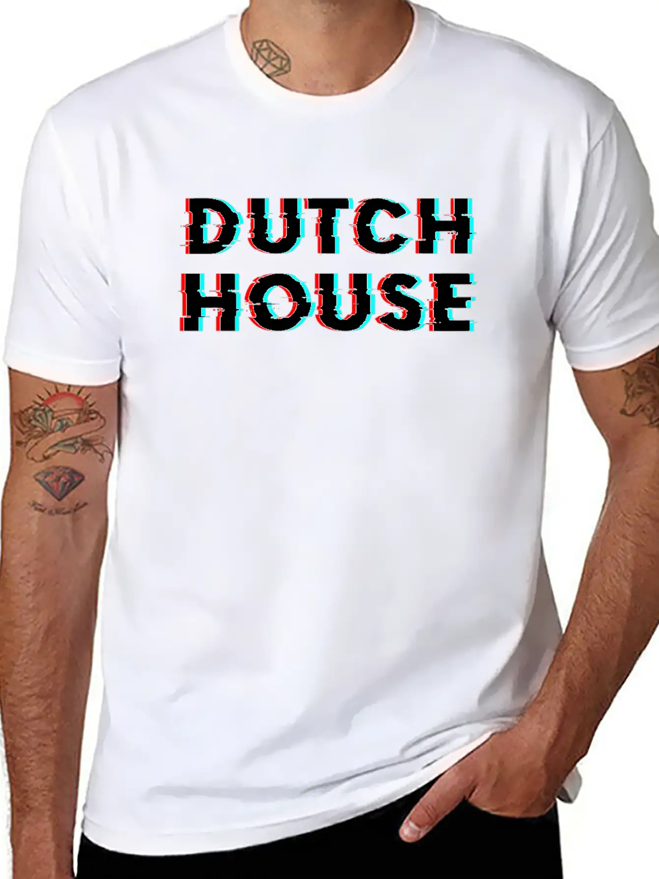 Dutch House Techno Unisex Casual T-Shirt – Clean Design For Daily Comfort