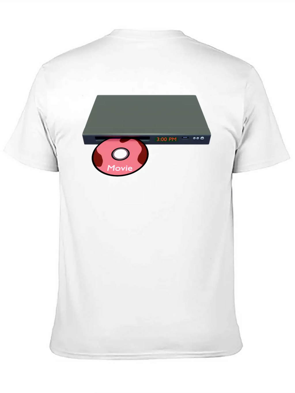DVD/CD Media Player Unisex Short Sleeve Soft Cotton T-Shirt – Casual Everyday Wear