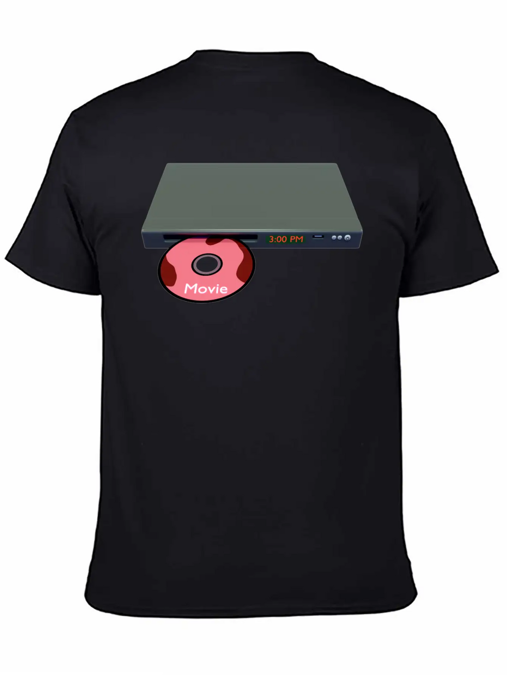 DVD/CD Media Player Unisex Short Sleeve Soft Cotton T-Shirt – Casual Everyday Wear