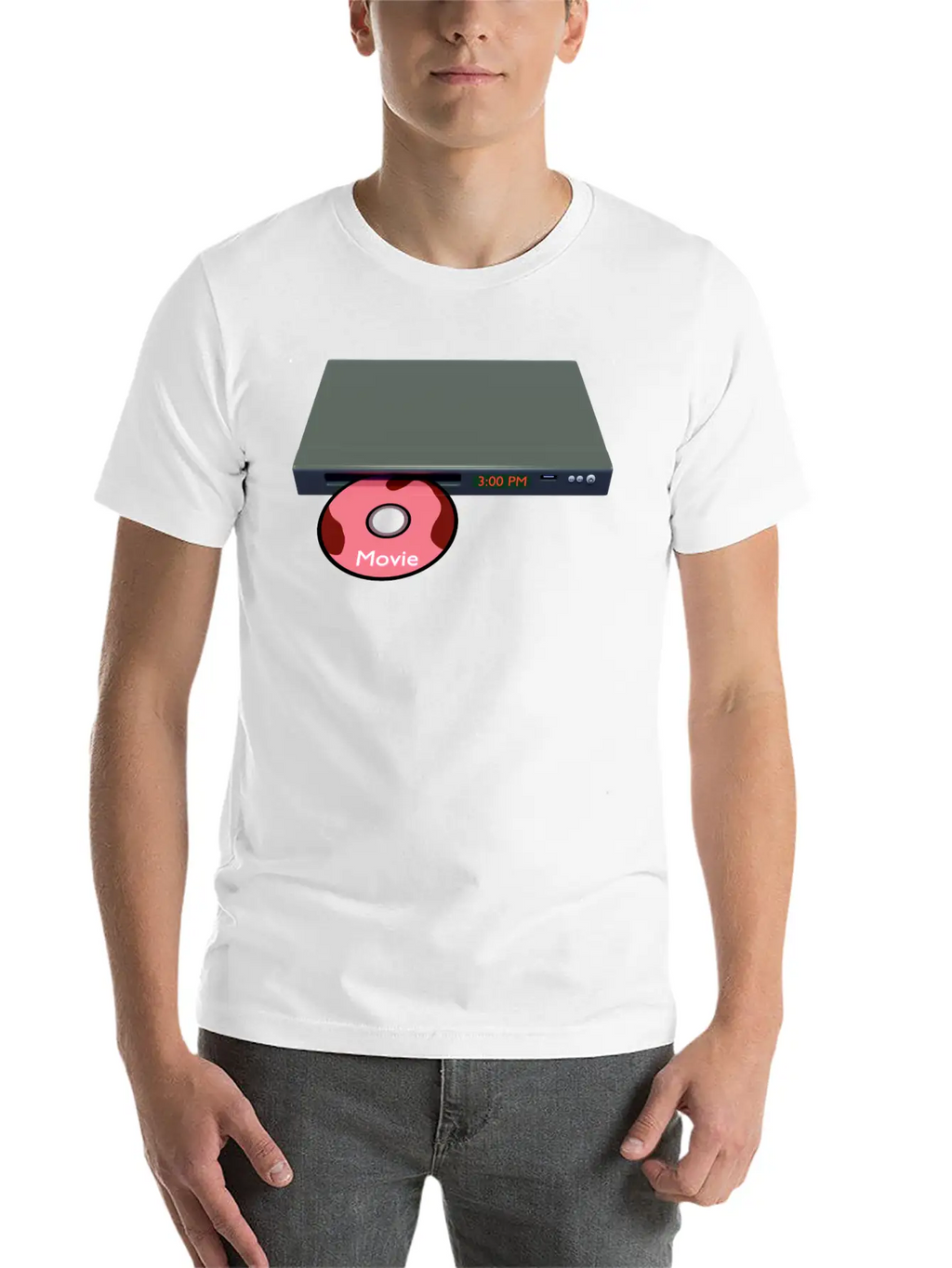 DVD/CD Media Player Unisex Short Sleeve Soft Cotton T-Shirt – Casual Everyday Wear