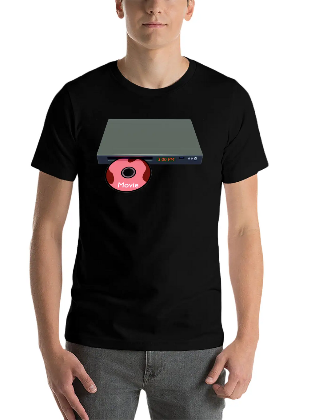 DVD/CD Media Player Unisex Short Sleeve Soft Cotton T-Shirt – Casual Everyday Wear