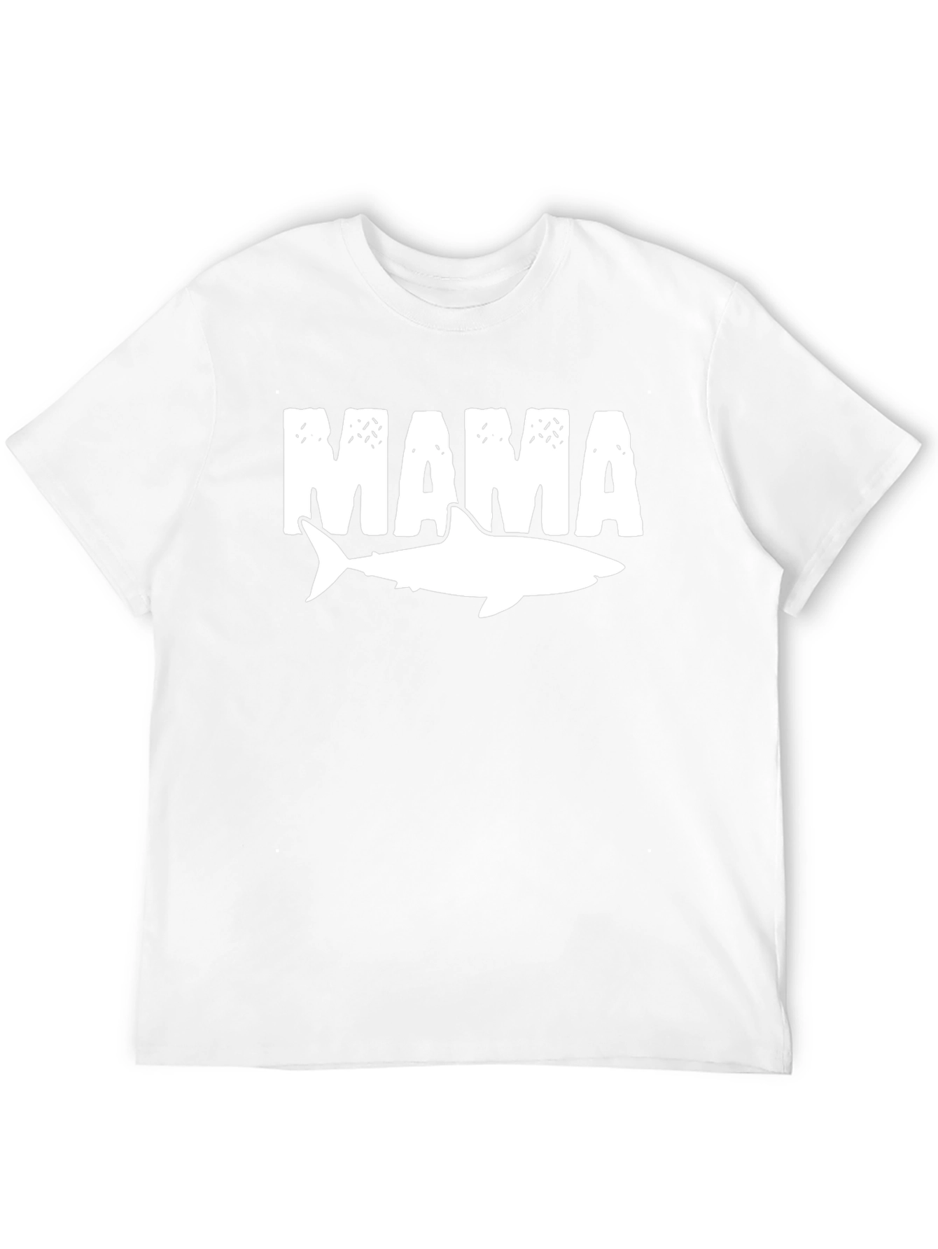 Mama Shark Graphic Tee - Black Cotton