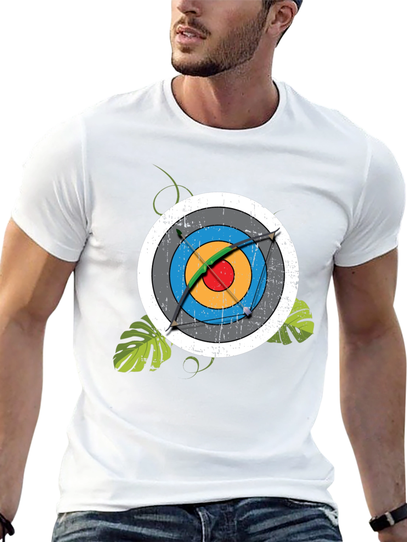 Archery Target Graphic Tee - Mens Black T-Shirt