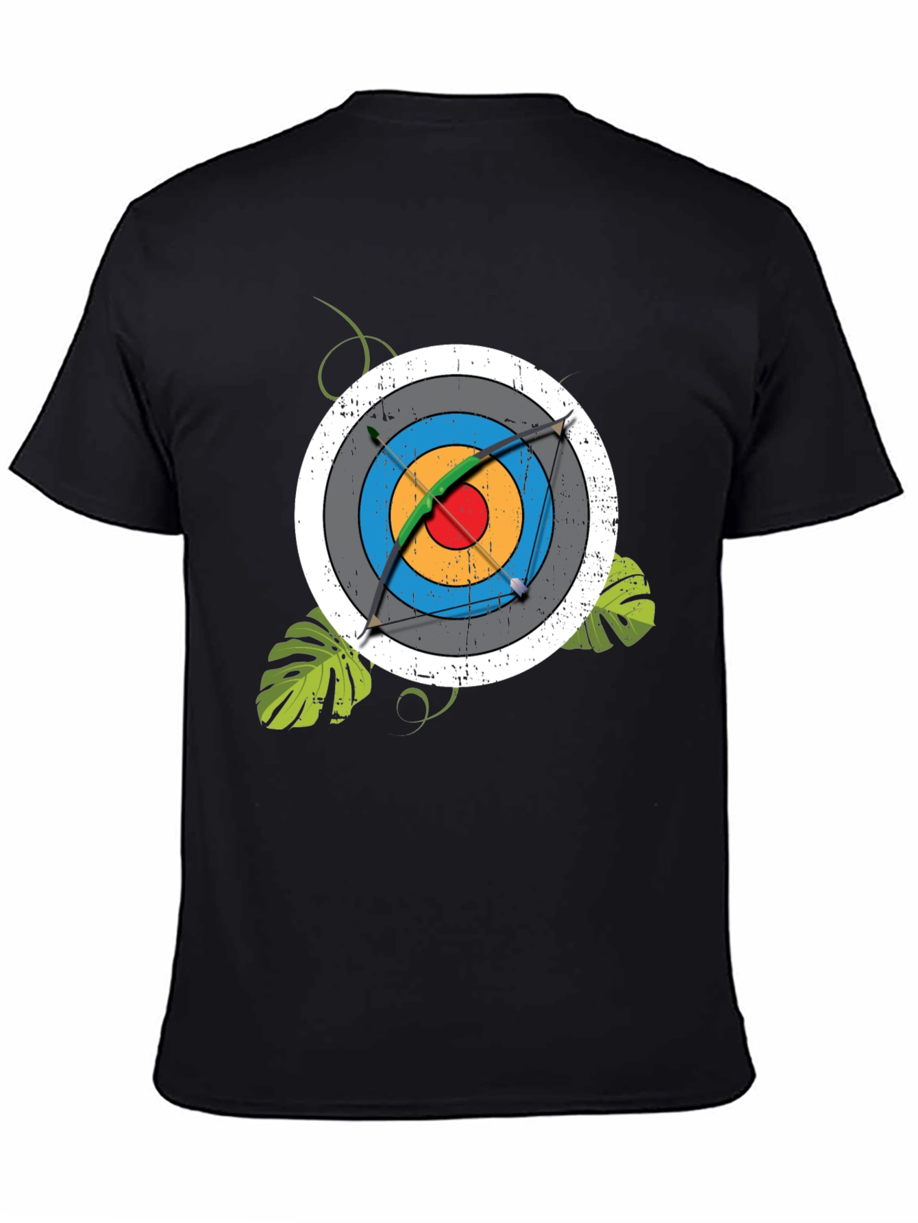 Archery Target Graphic Tee - Mens Black T-Shirt