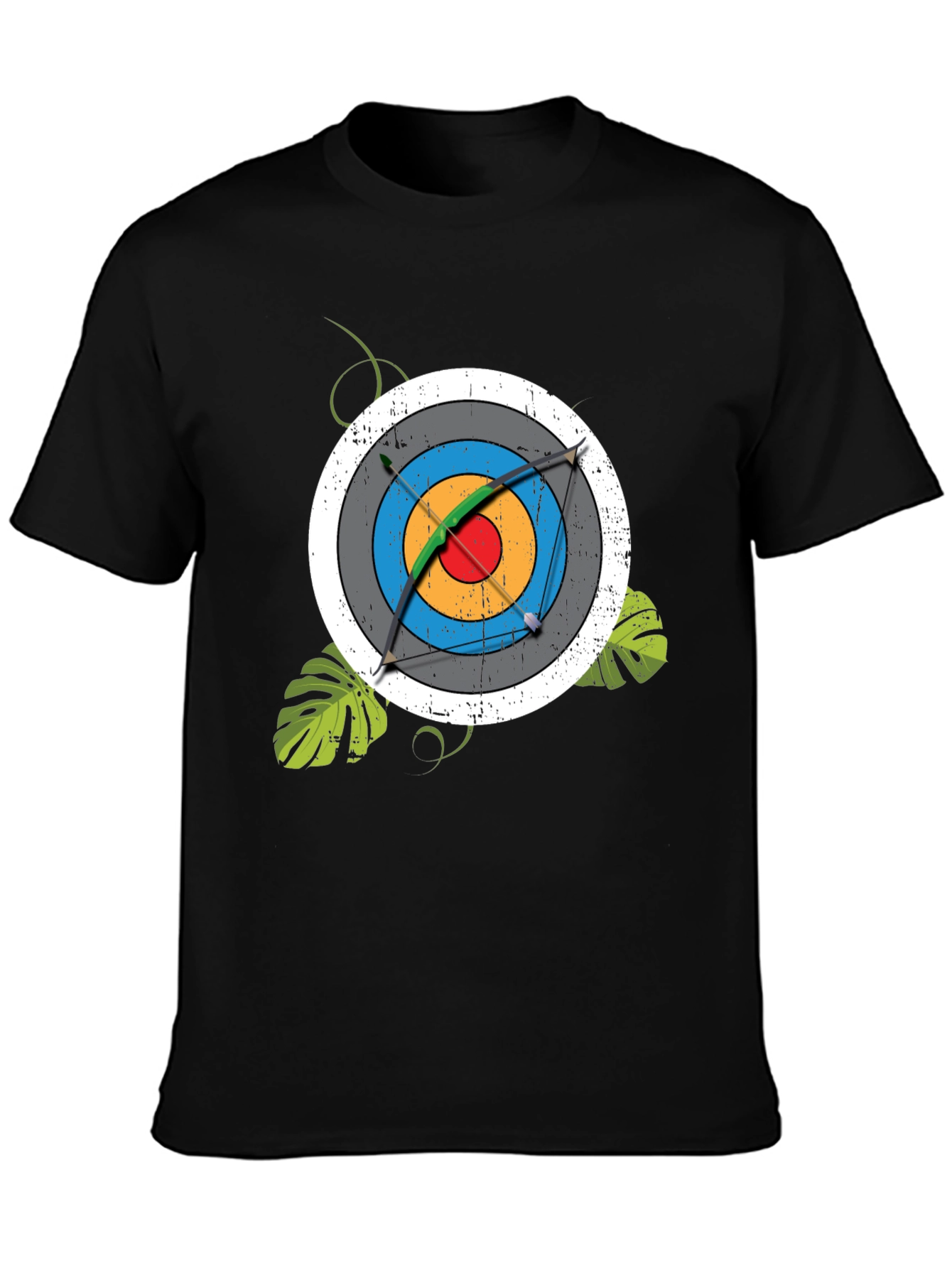 Archery Target Graphic Tee - Mens Black T-Shirt