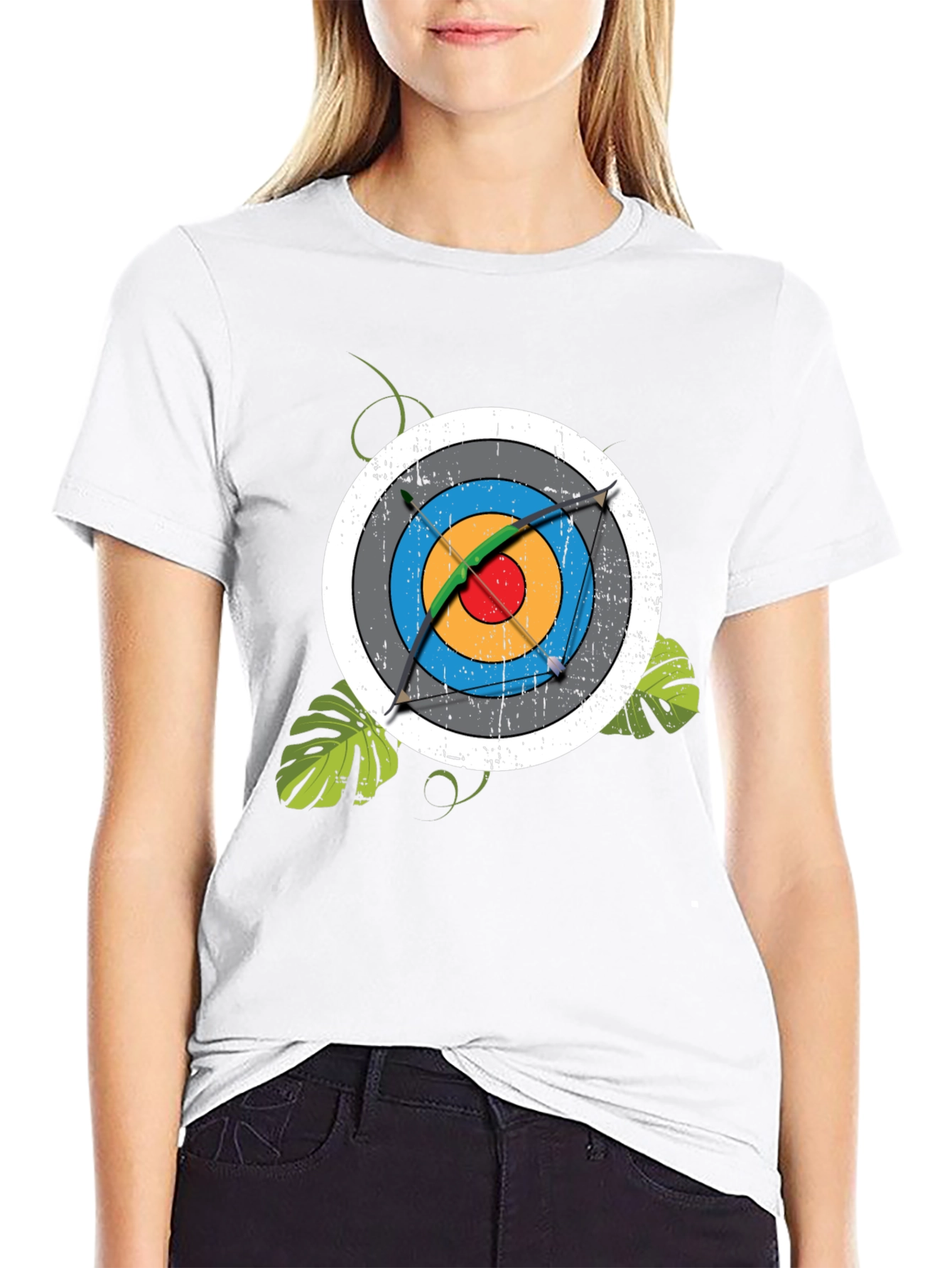 Archery Target Graphic Tee - Mens Black T-Shirt