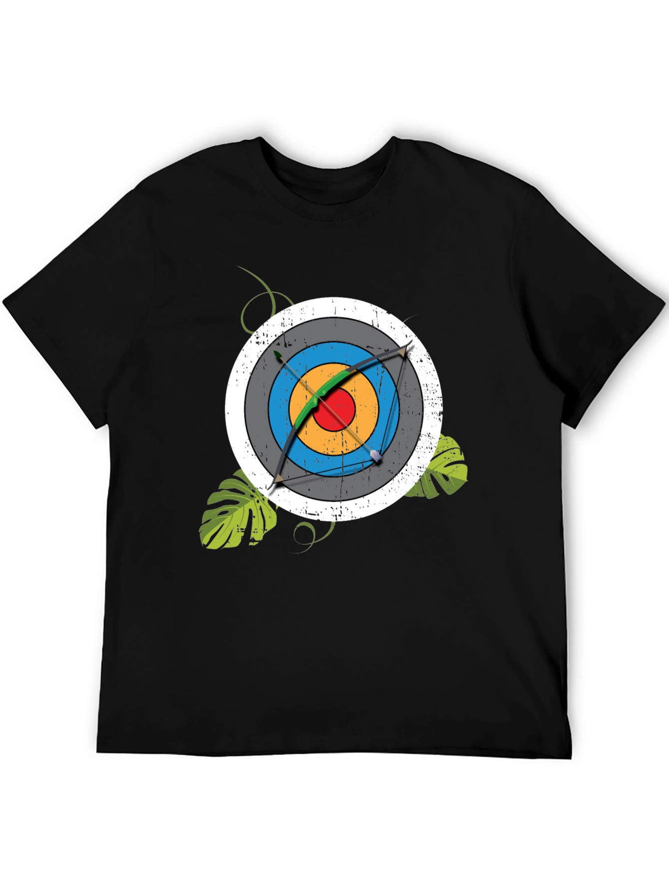 Archery Target Graphic Tee - Mens Black T-Shirt