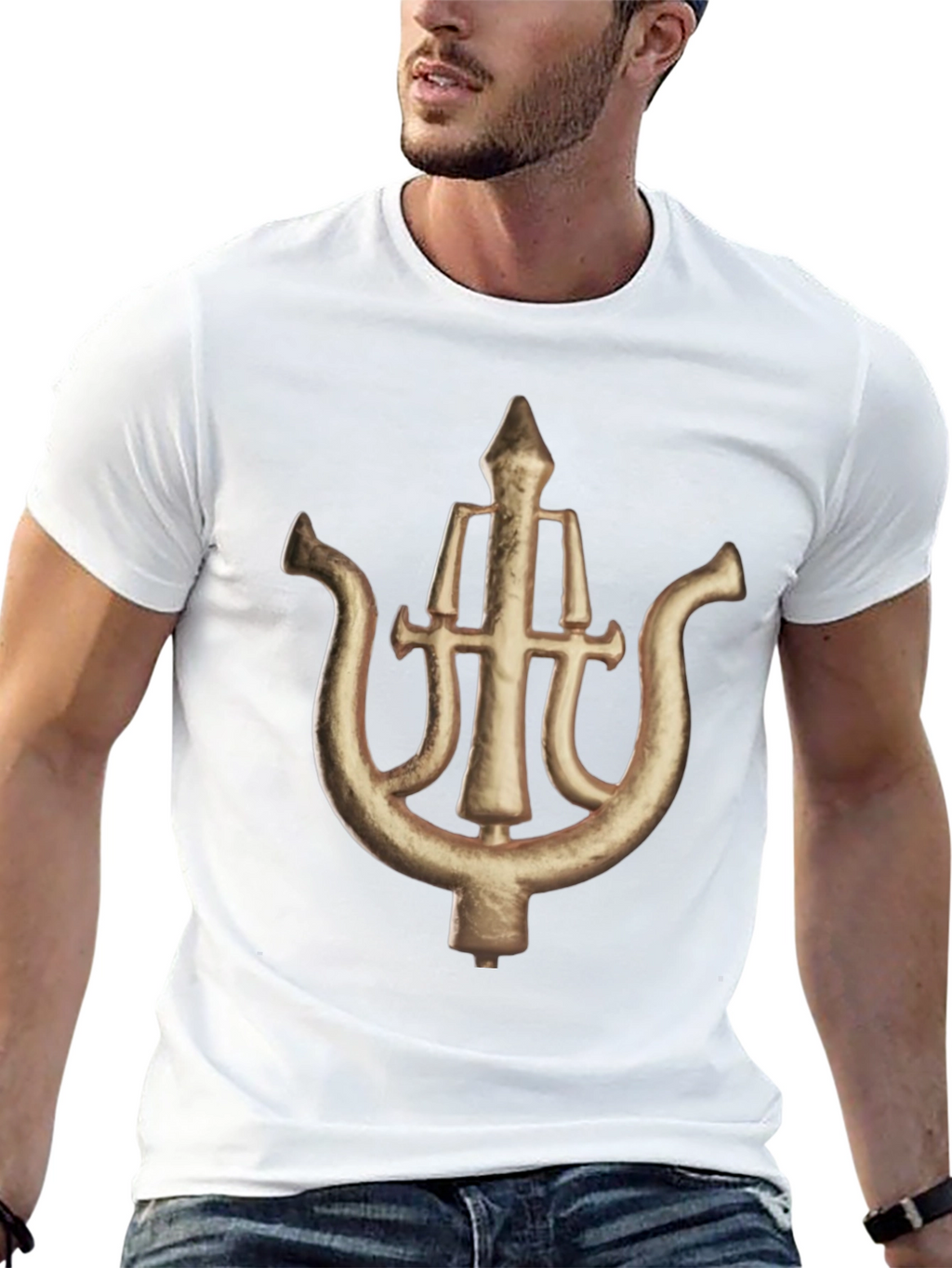 Unique Symbol Graphic Black T-Shirt
