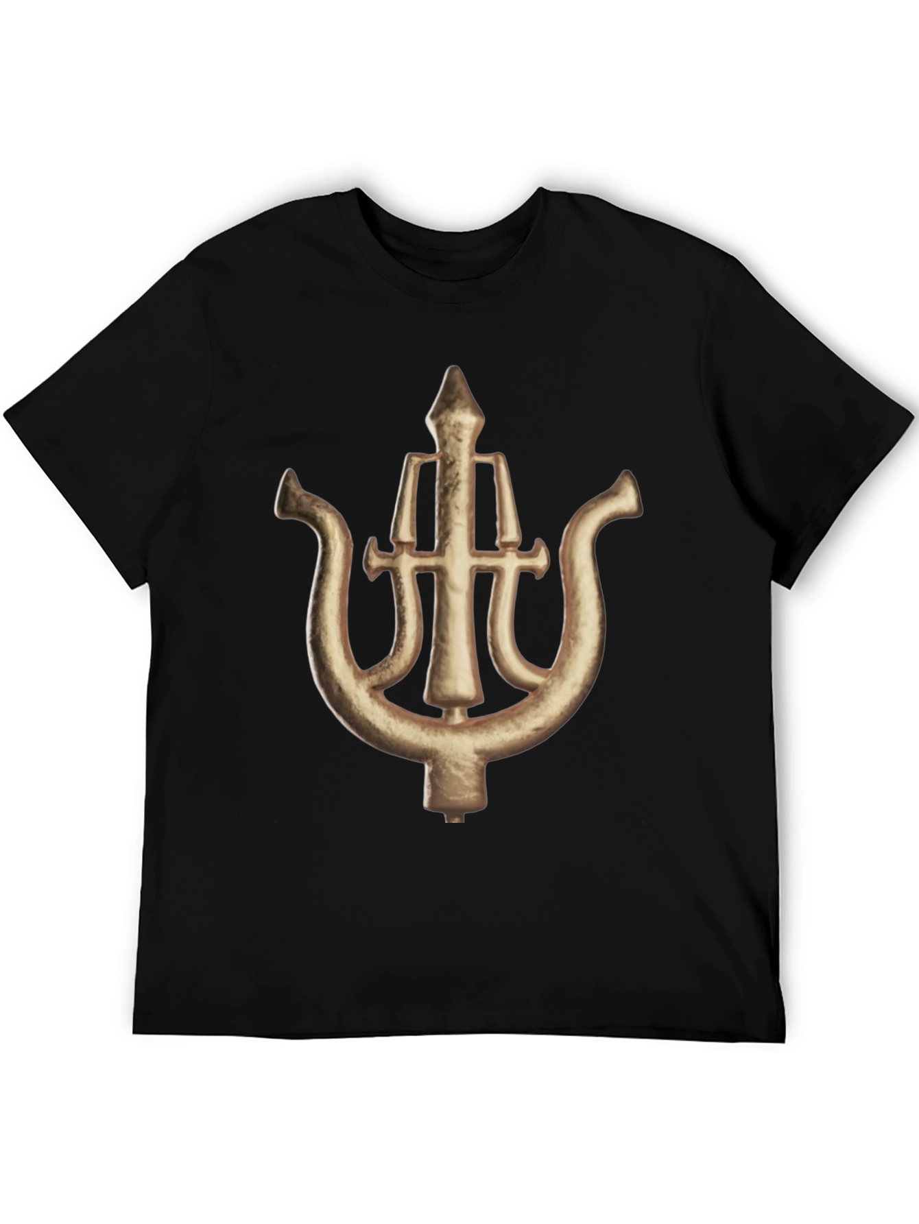 Unique Symbol Graphic Black T-Shirt