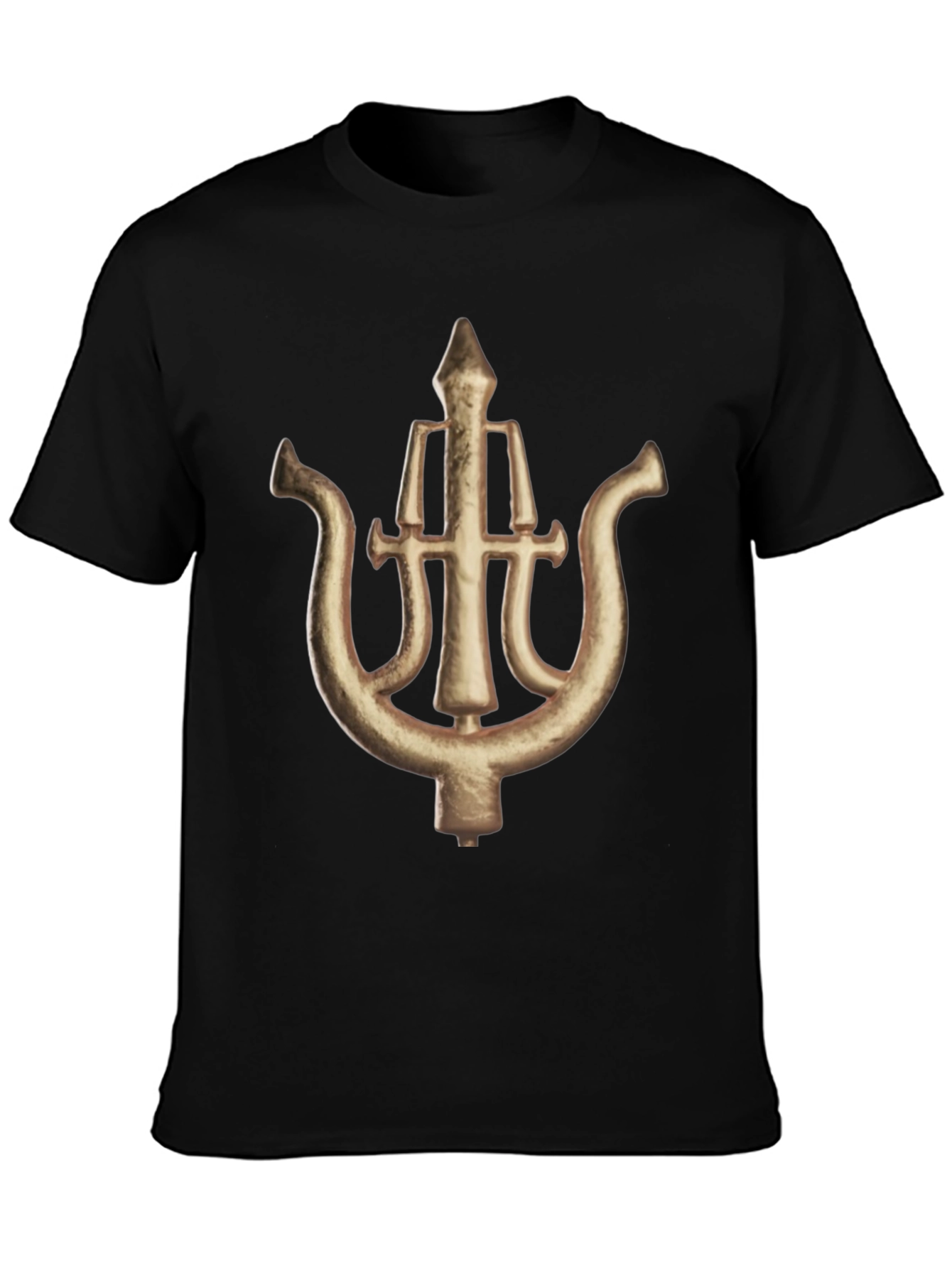 Unique Symbol Graphic Black T-Shirt